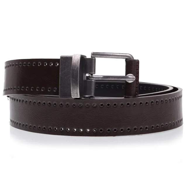 isotoner-ceinture-homme-2-en-1-noir-marron-r-versible image 1