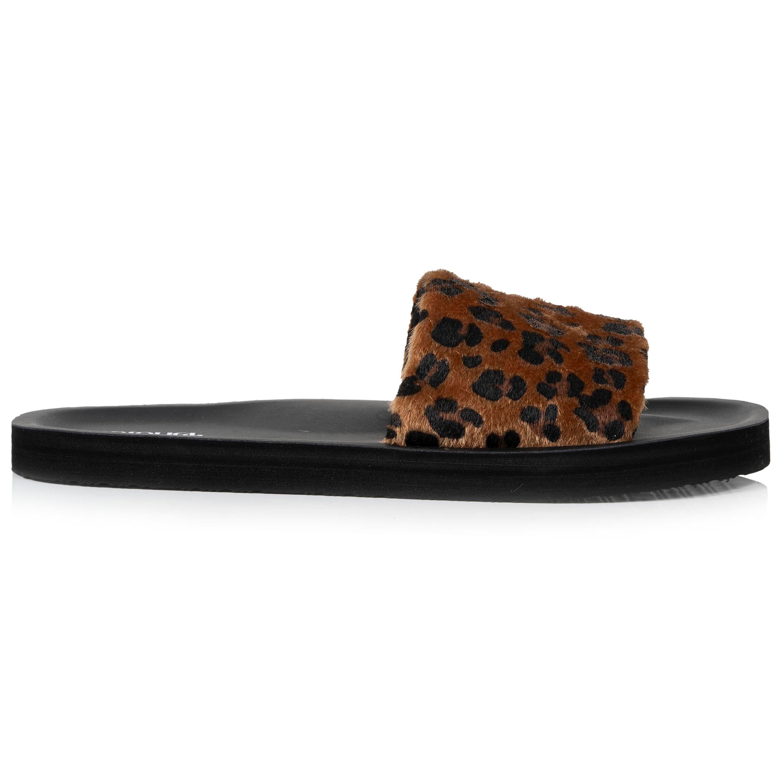 isotoner-mules-femme-moul-es-l-opard-noir image 8