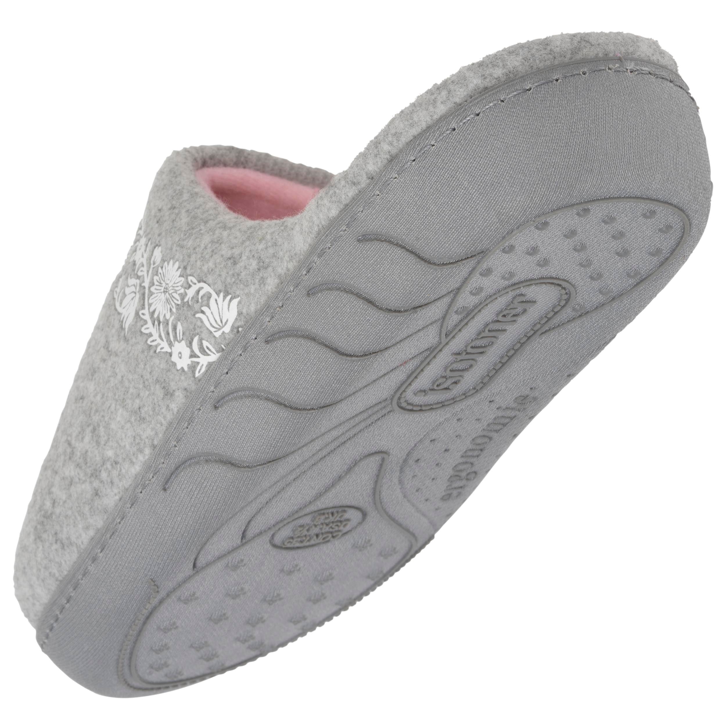 isotoner-chaussons-mules-junior-arabesques-gris-chin image 5