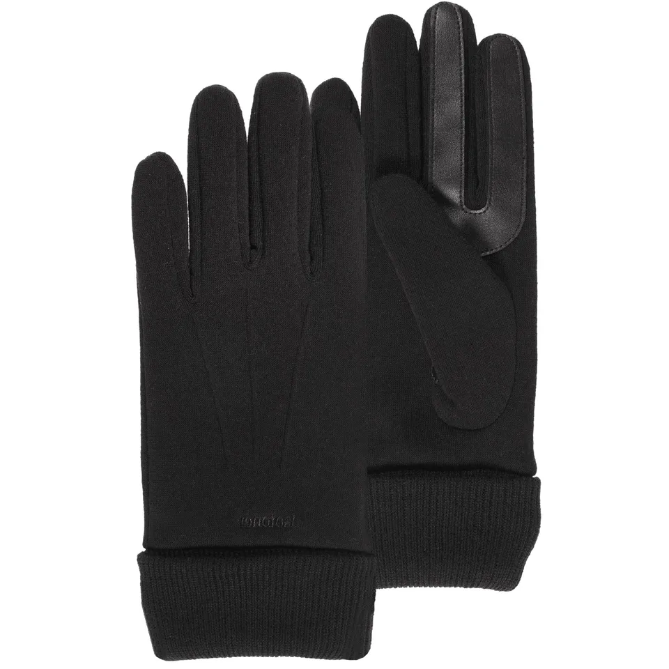 isotoner-gants-homme-tactiles-noir-smartouch image 1