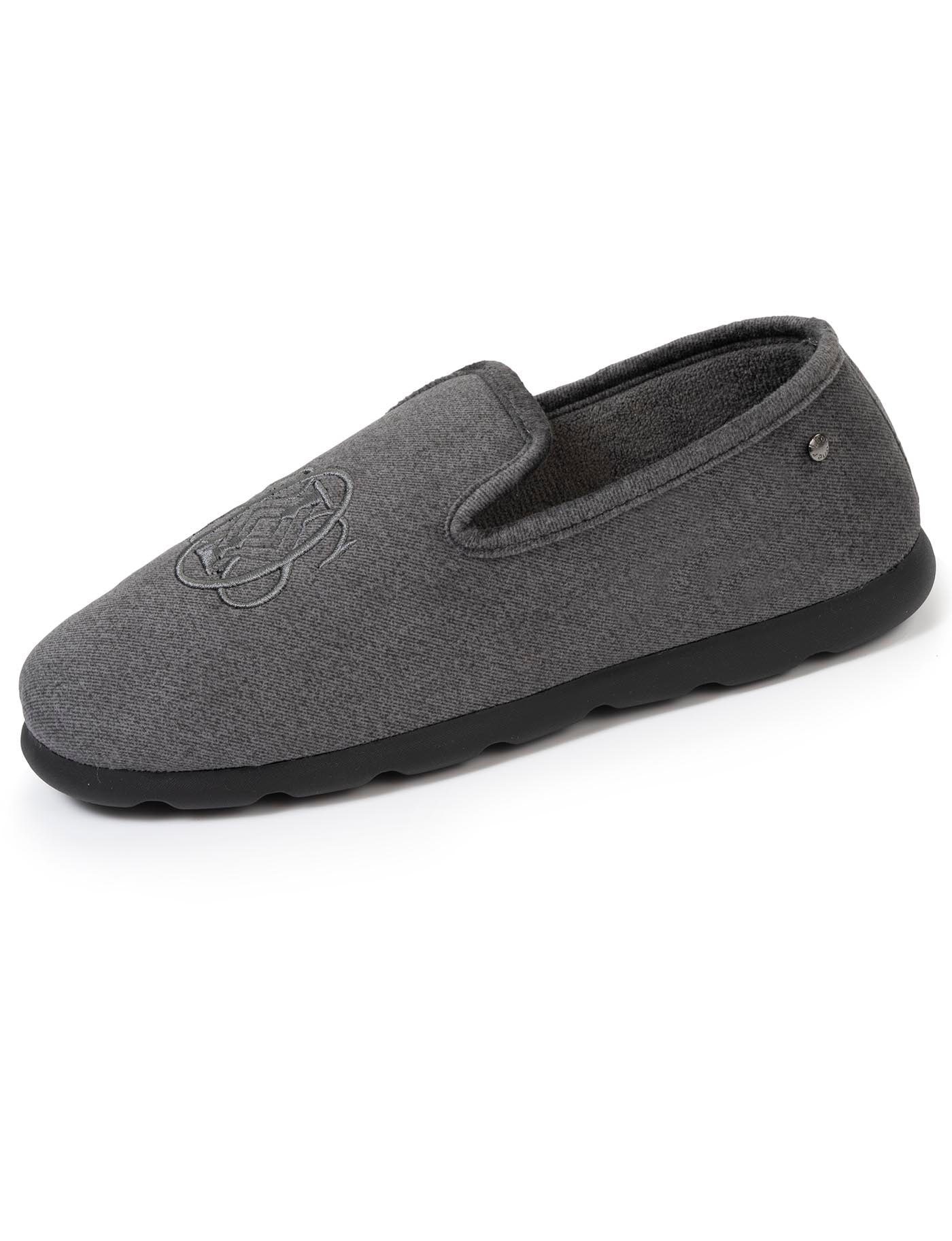 isotoner-chaussons-charentaises-homme-blason-gris image 6