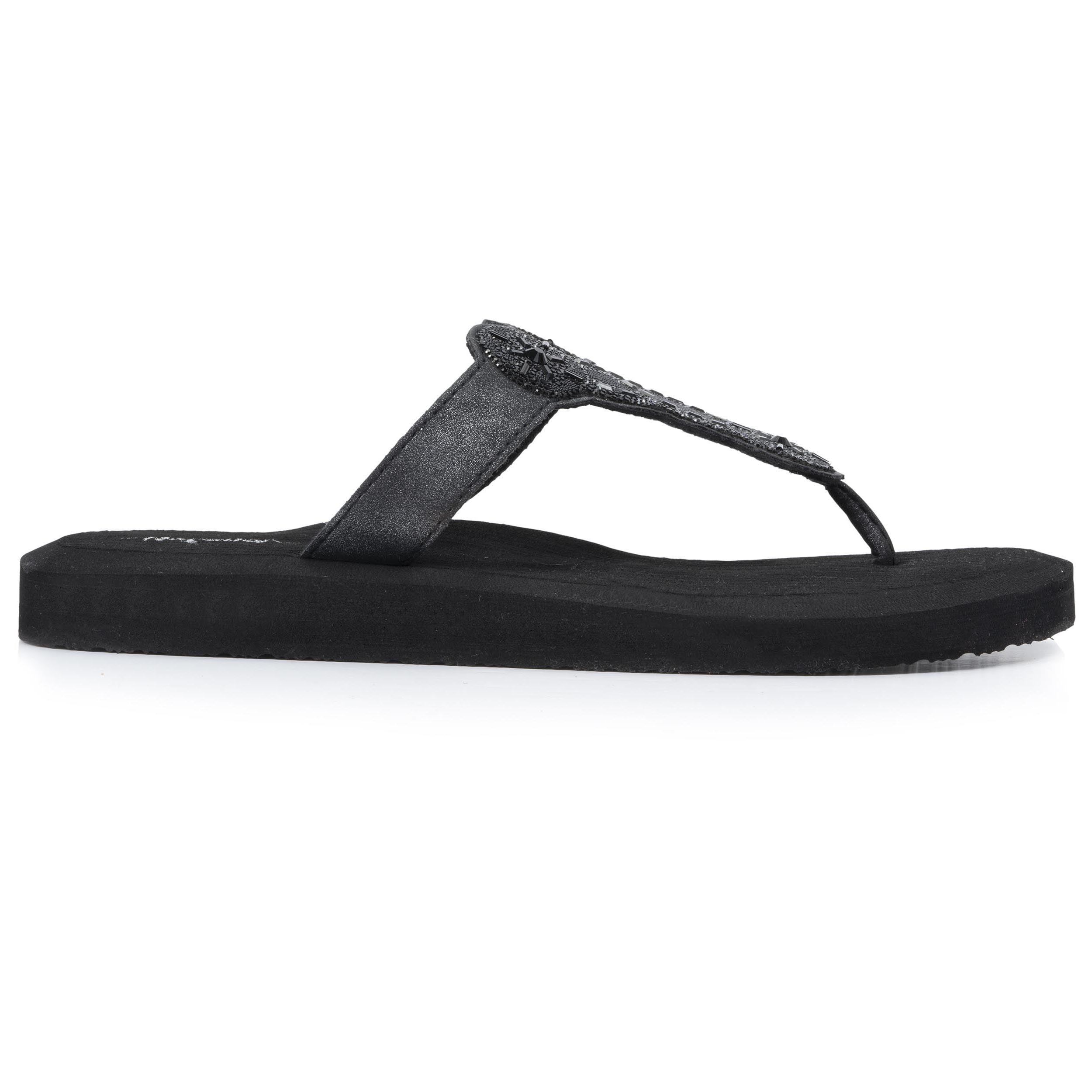 isotoner-tongs-femme-yoga-sophistiqu-e-noir image 8