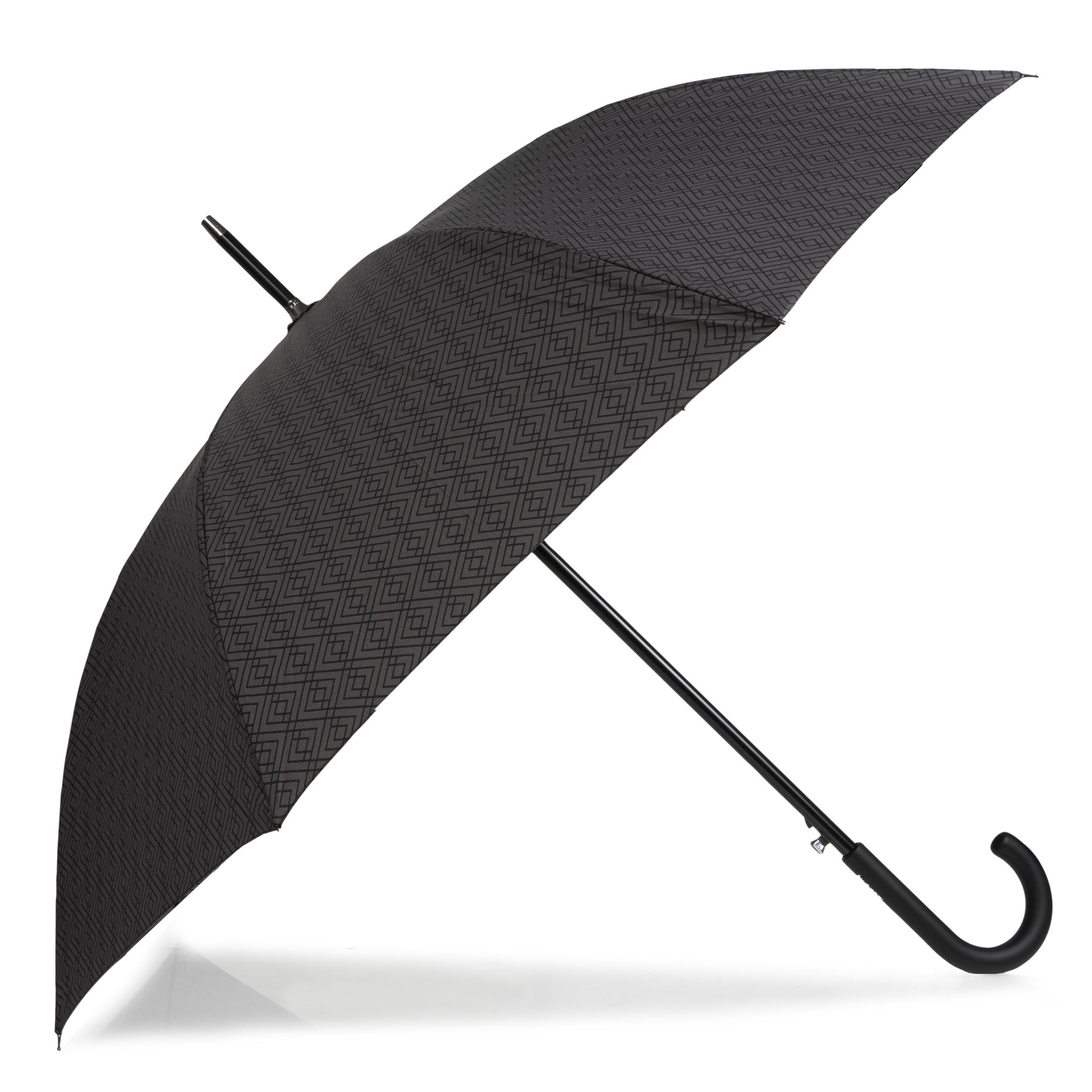 isotoner-parapluie-canne-auto-monogramme-100-cm-ultra-d-perlant image 1