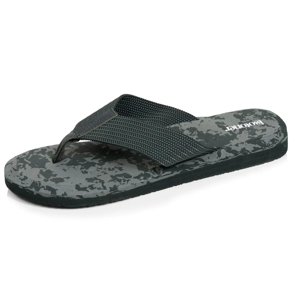 isotoner-tongs-homme-sport-camouflage-kaki-moelleuses image 1