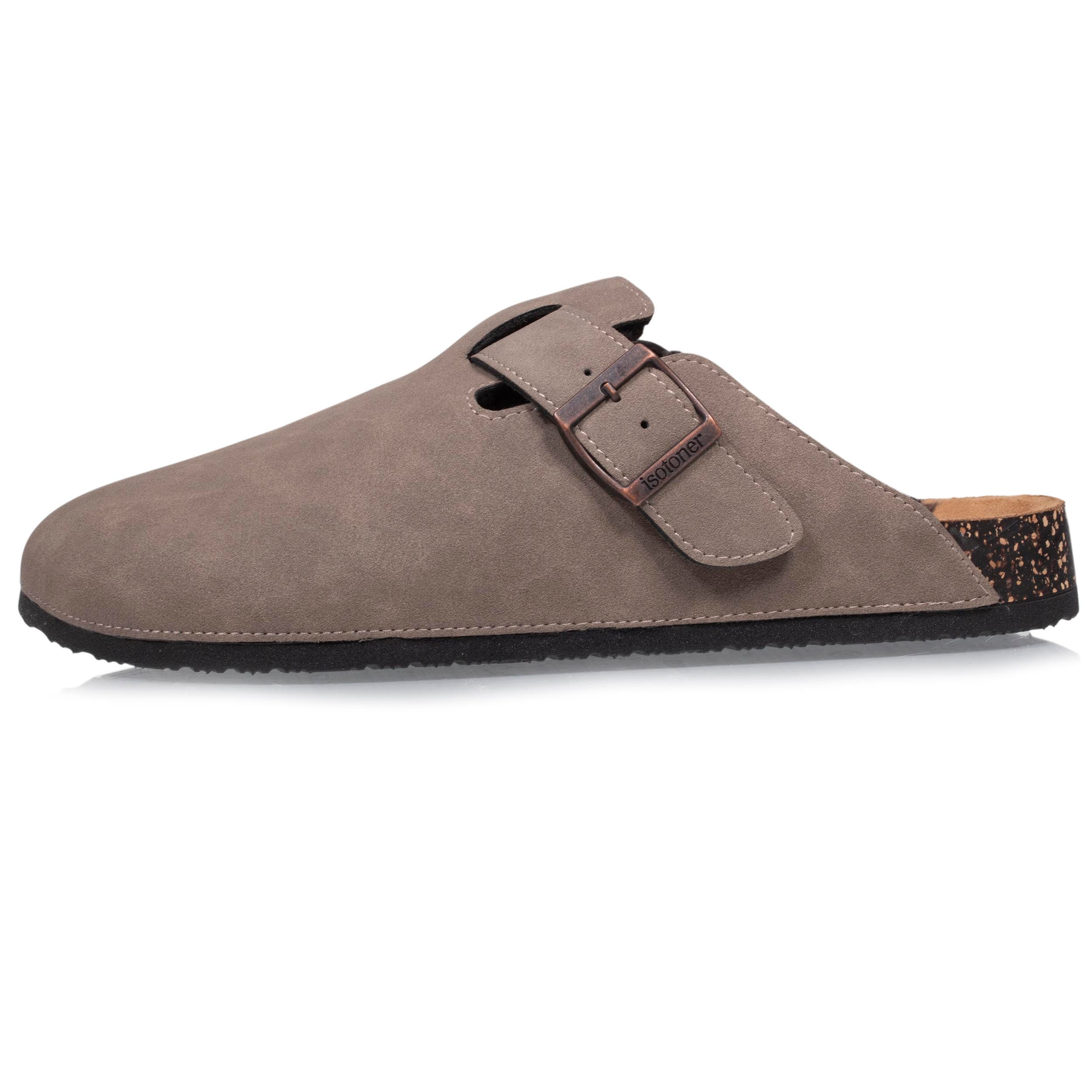 isotoner-sabots-fourr-s-homme-taupe-mules-hiver image 4