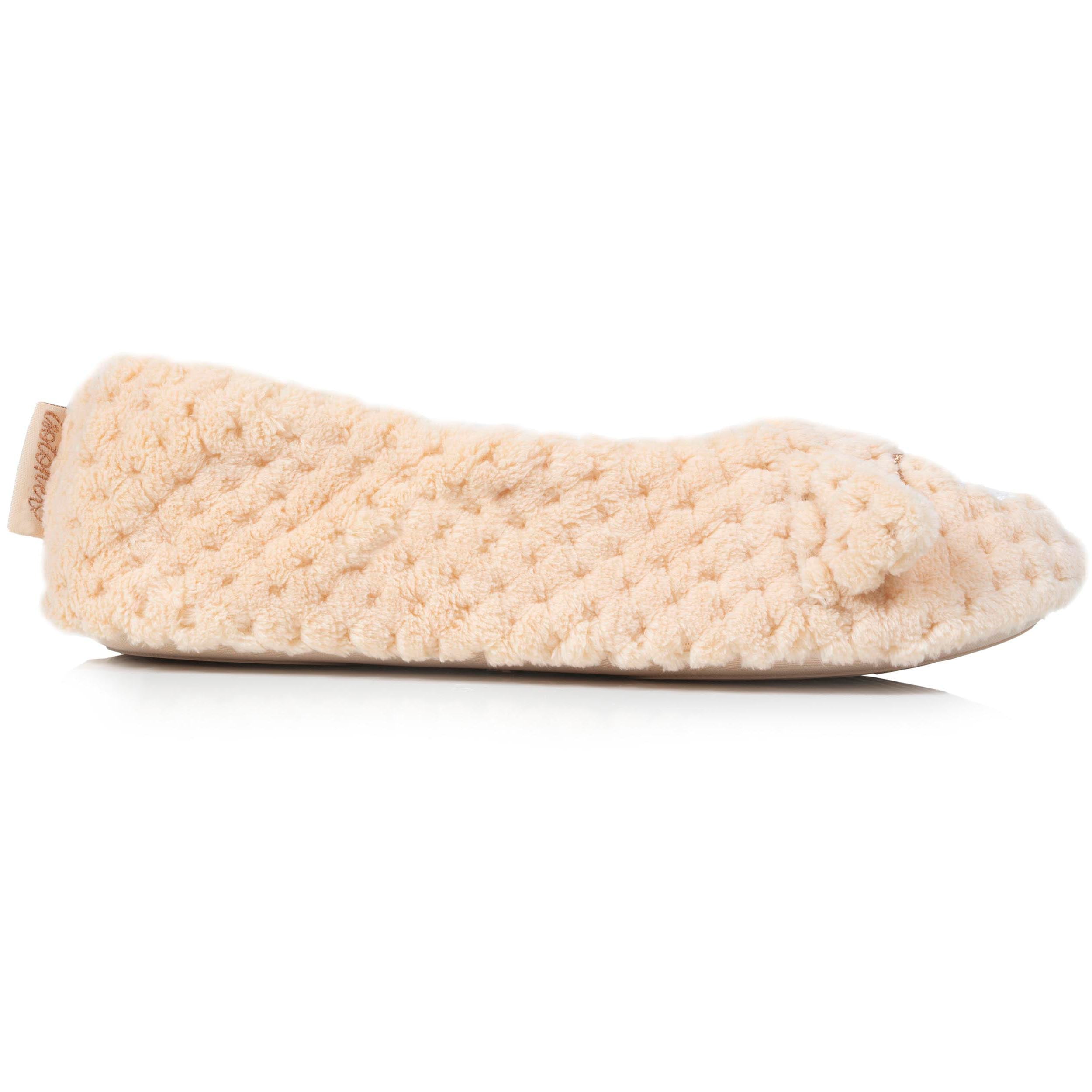 isotoner-chaussons-ballerines-3d-femme-ours-micro-ponge image 8