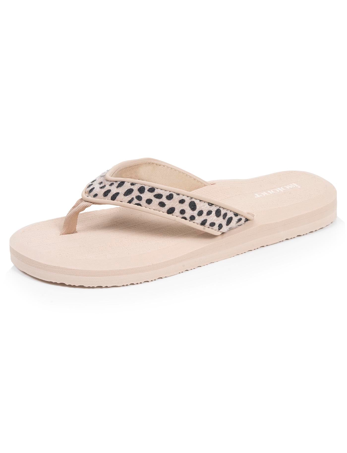 isotoner-tongs-femme-yoga-jungle-l-opard-beige image 6