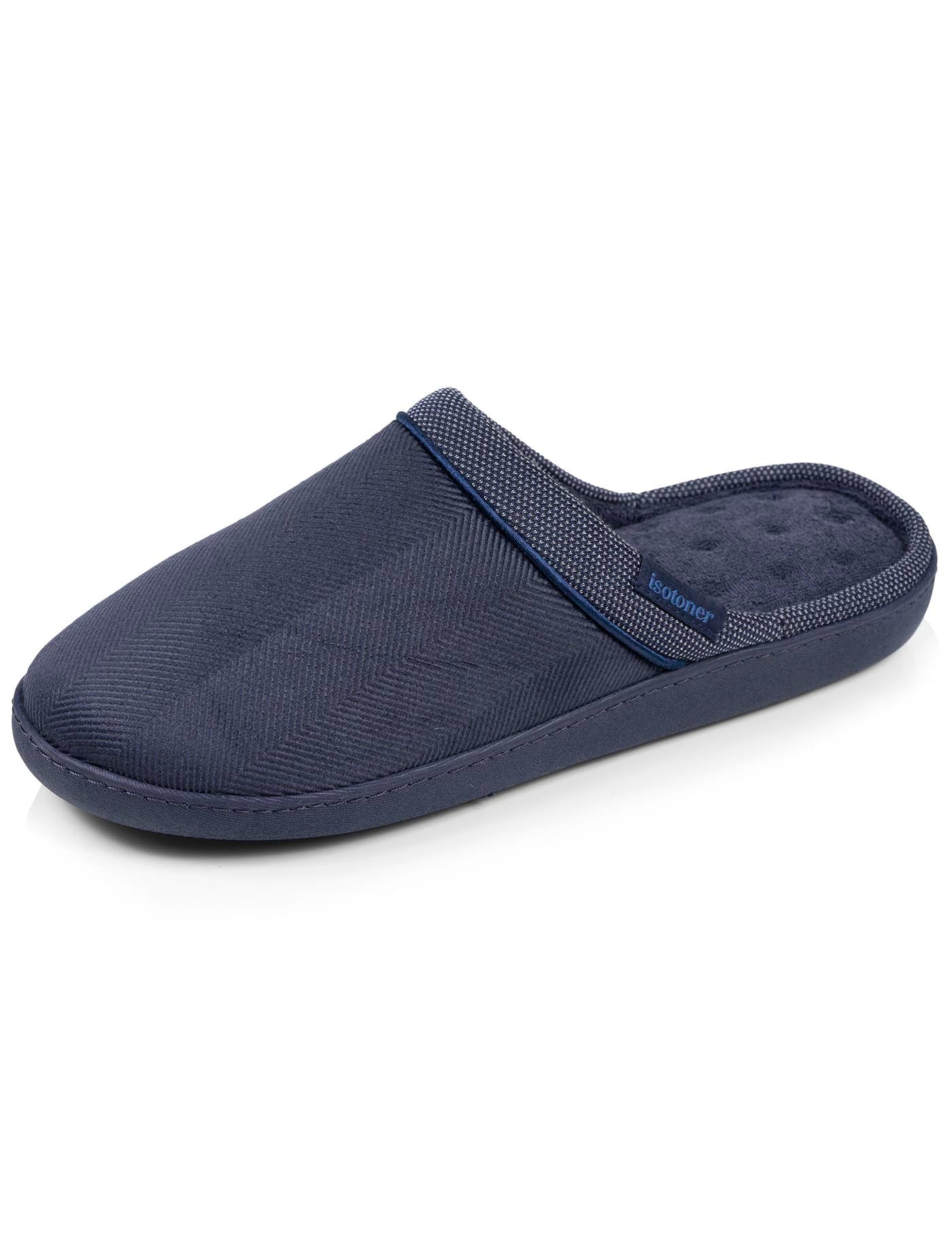 isotoner-chaussons-mules-homme-ergonomiques-marine-m-moire-de-forme image 6