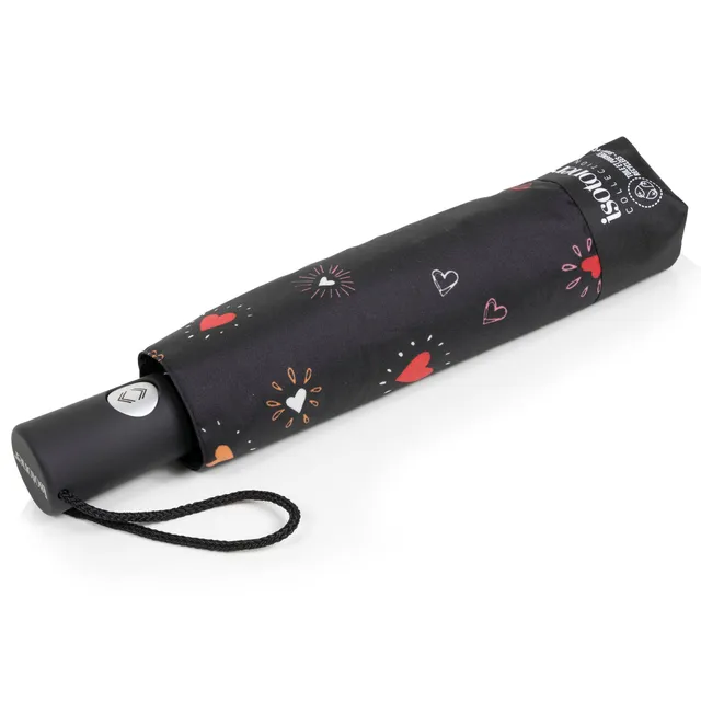 isotoner-parapluie-auto-c-ur-rouge-ouverture-automatique image 1