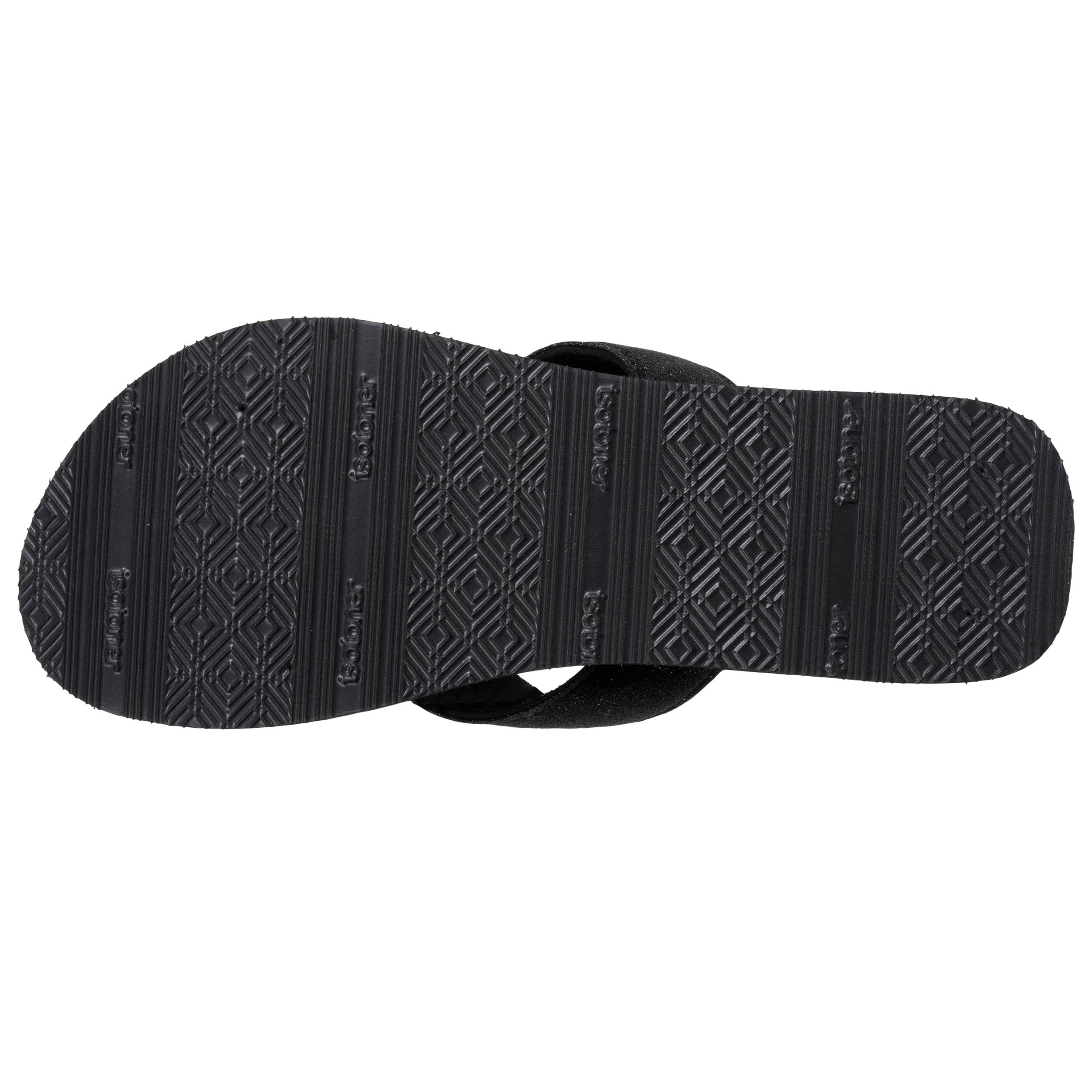 isotoner-tongs-femme-everywear-l-opard-noir image 5