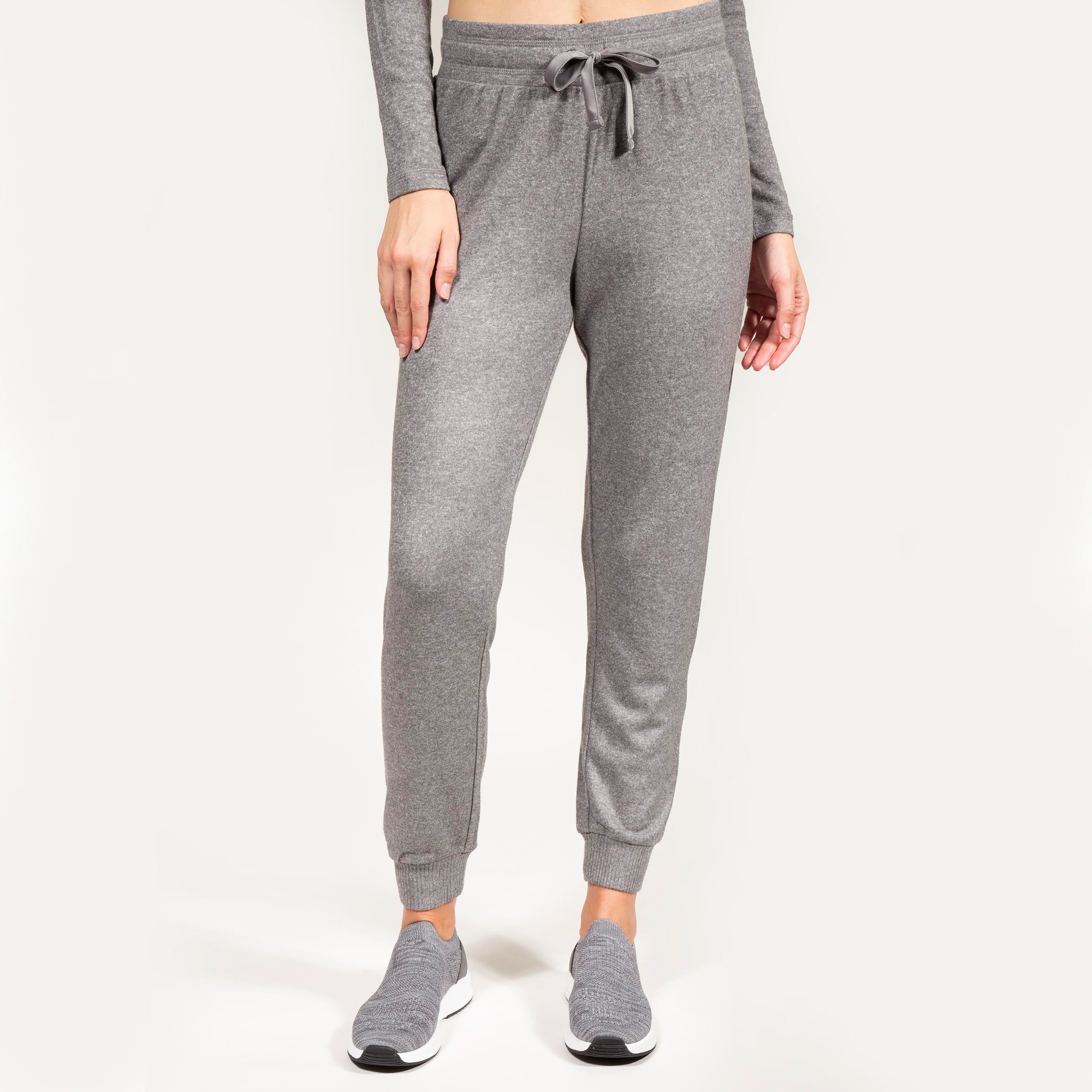 isotoner-pantalon-jogger-femme-gris-chin image 1