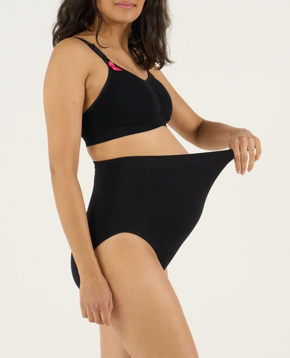 cache-c-ur-maxi-culotte-grossesse-sans-couture-essentiel-noir image 3