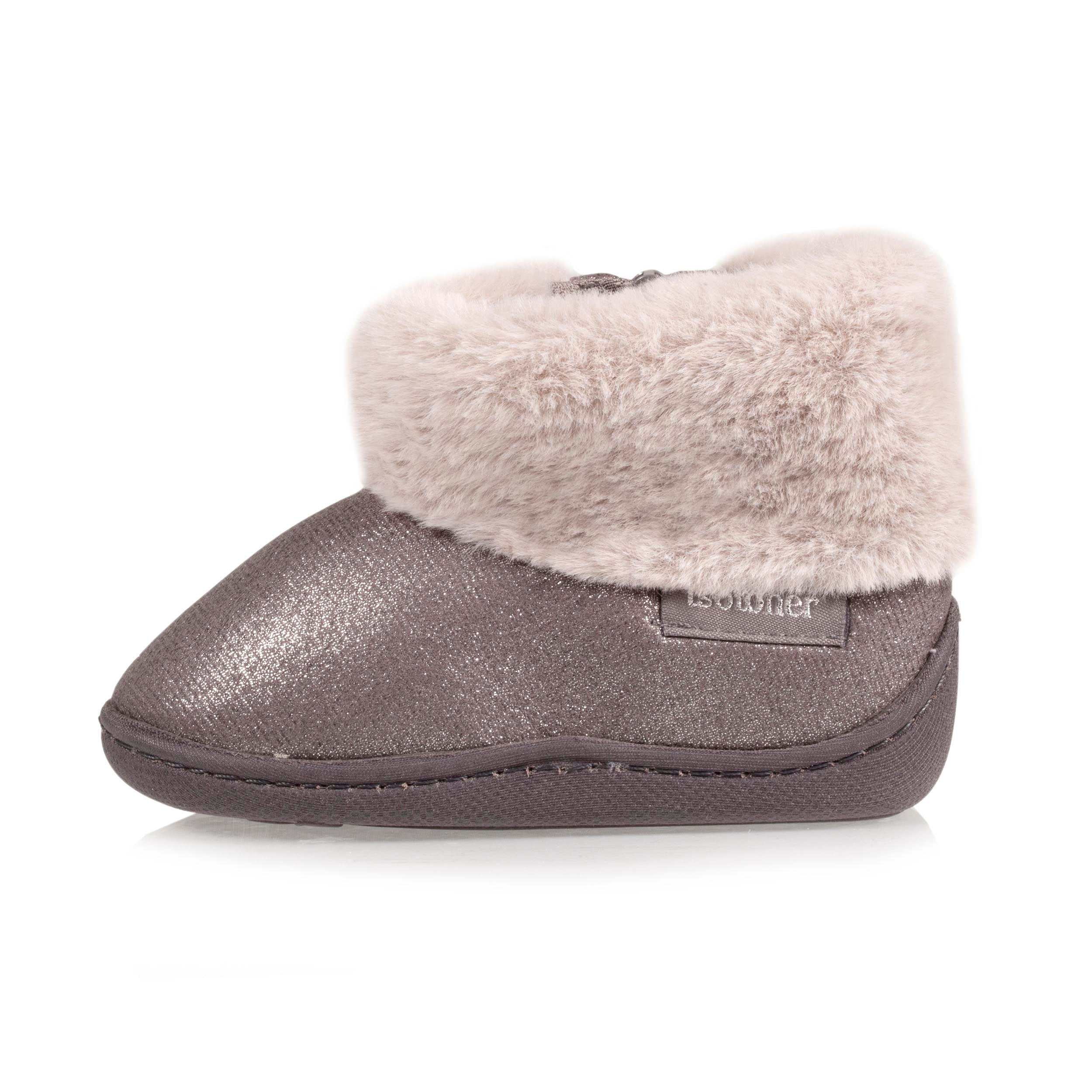 isotoner-chaussons-bottillons-zip-b-b-gris-iris image 3