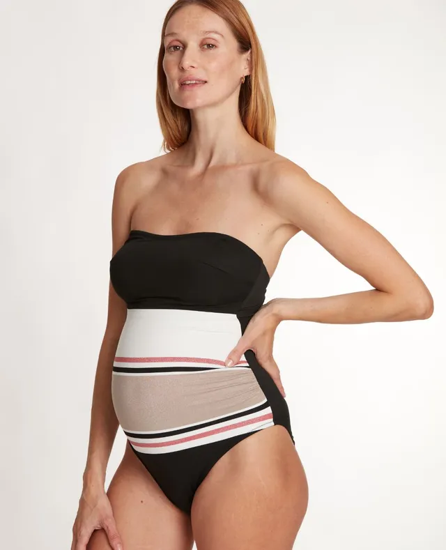 cache-c-ur-riviera-maillot-de-bain-maternit-1-pi-ce-noir-lurex image 1
