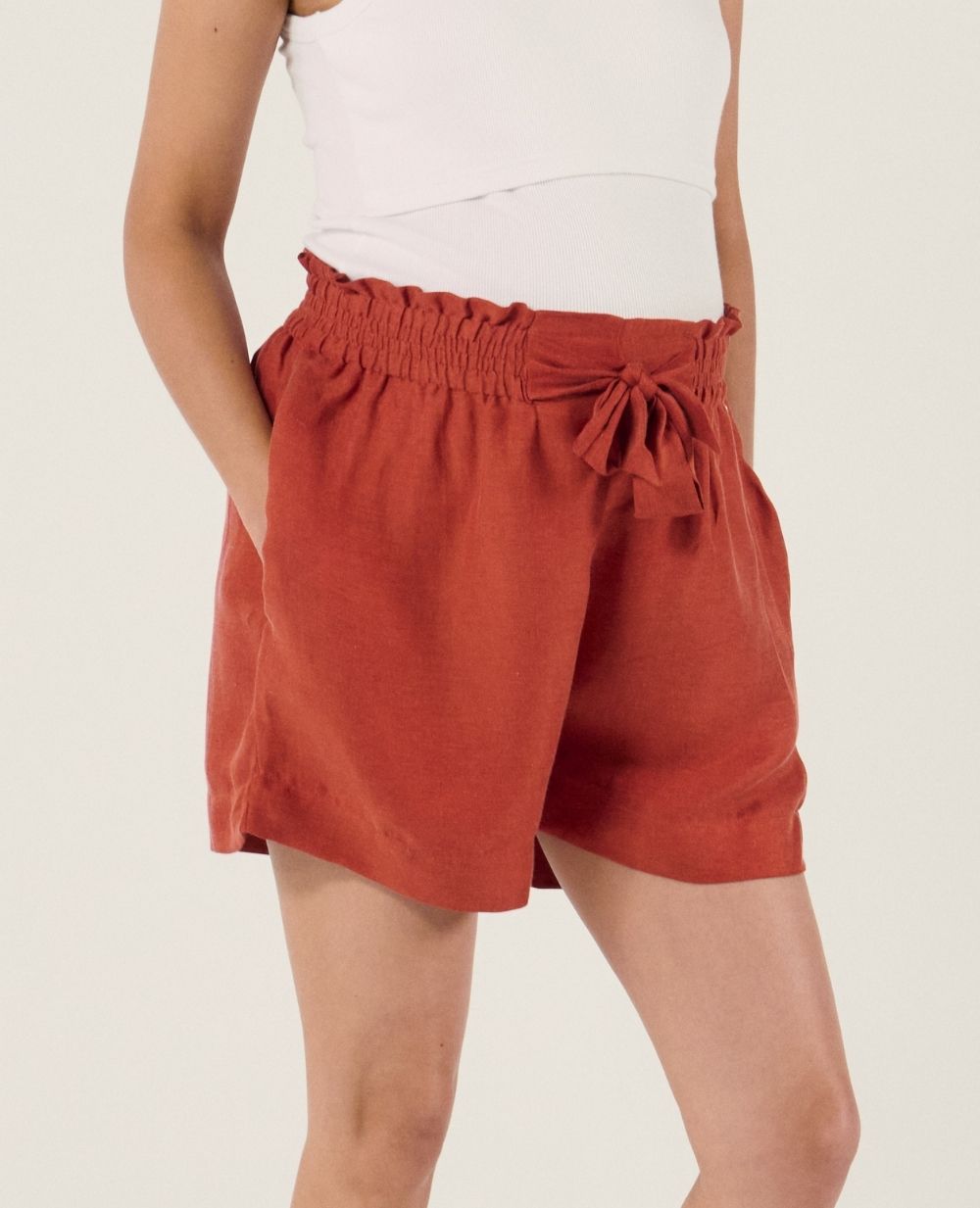 cache-c-ur-nubie-short-de-maternit-cuivre image 2