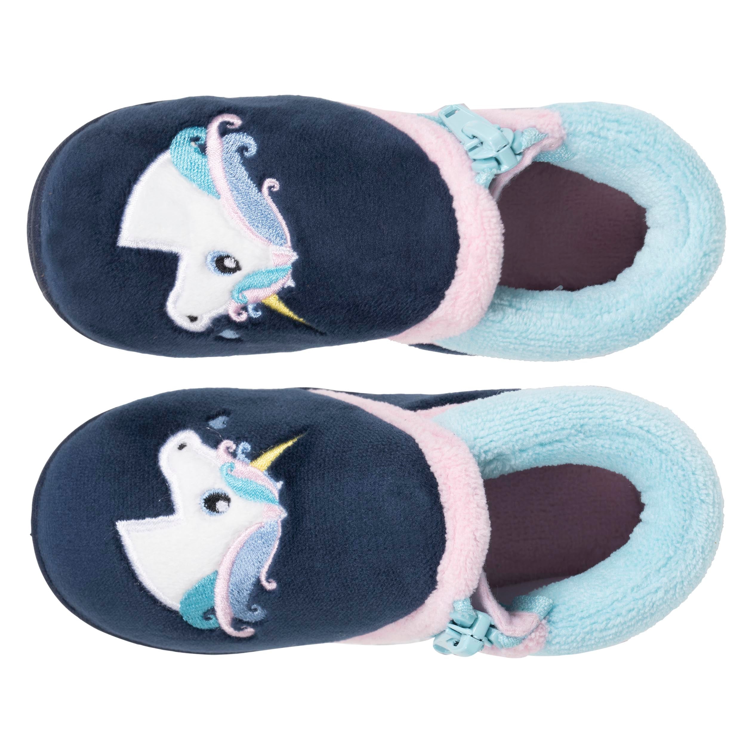 isotoner-chaussons-bottillons-zip-b-b-marine image 2