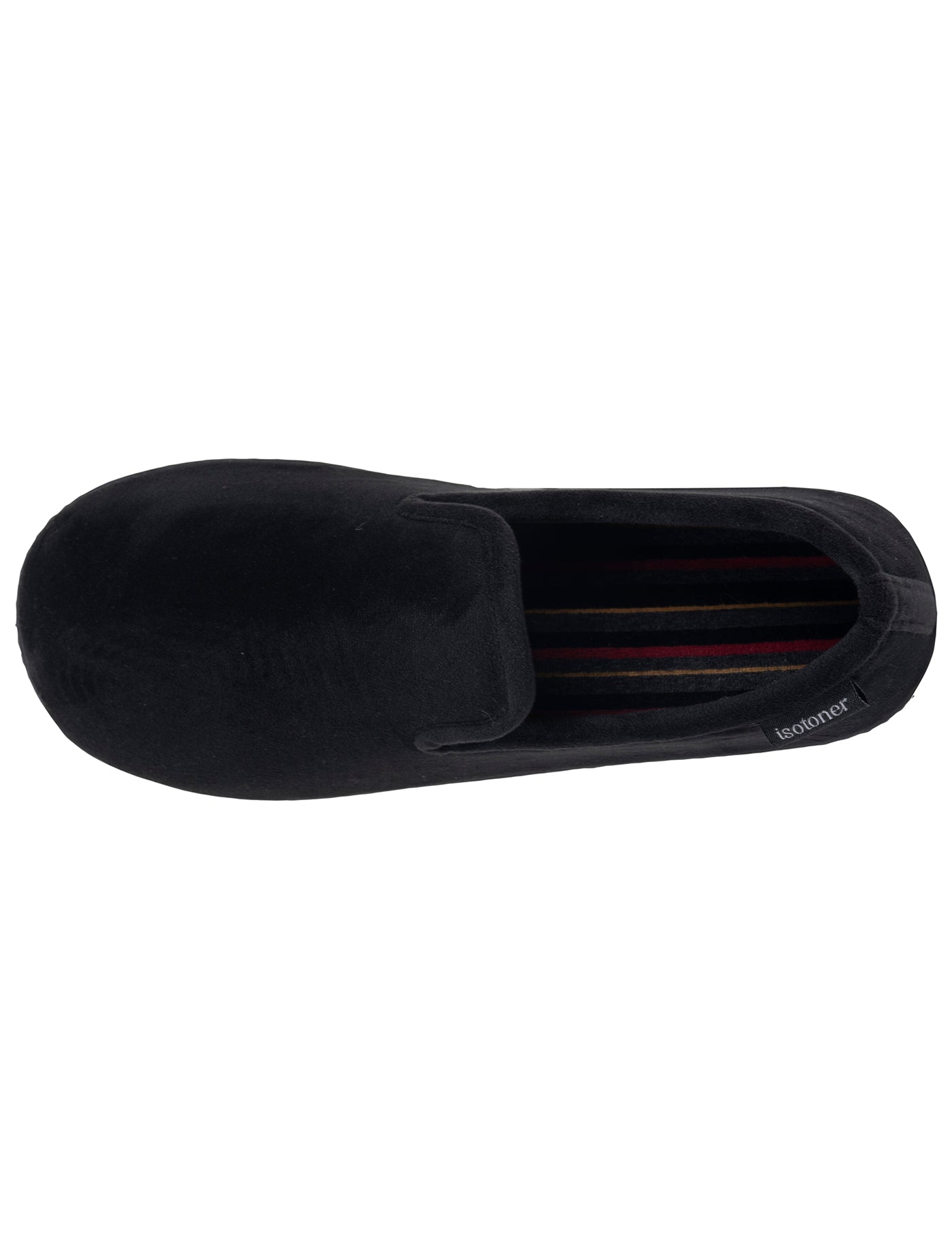 isotoner-chaussons-charentaises-homme-noir-gris-m-moire-de-forme image 7