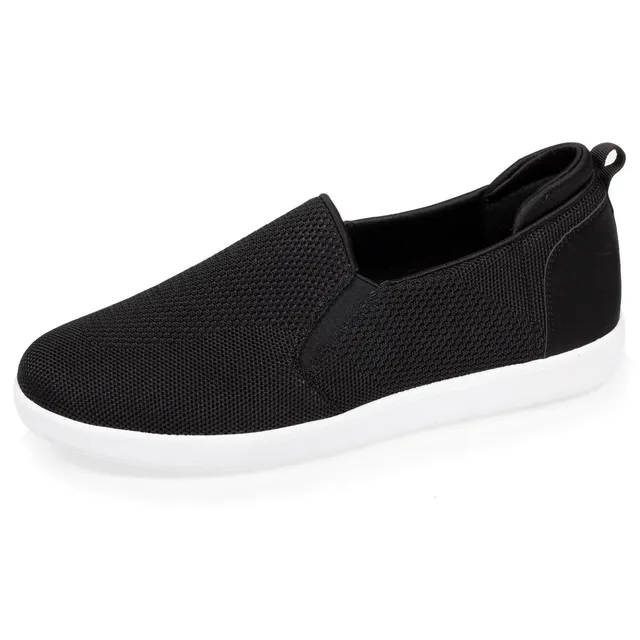isotoner-baskets-homme-enfiler-noires-everywear image 1