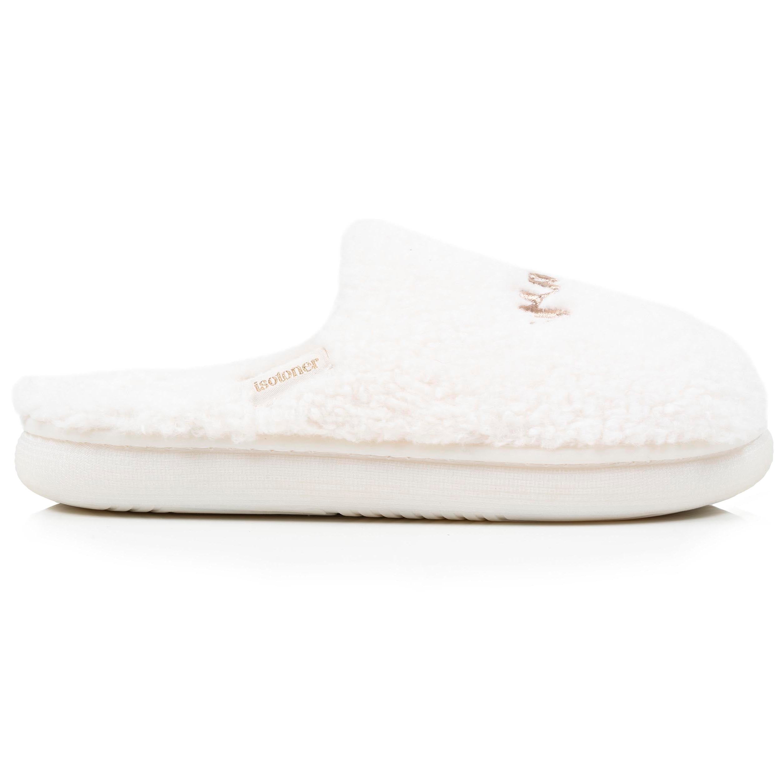 isotoner-chaussons-mules-femme-bloup-ivoire image 8