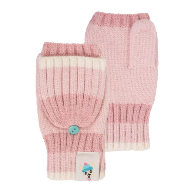 isotoner-mitaines-enfant-moufles-6-8-ans-rose-ultra-douce image 1