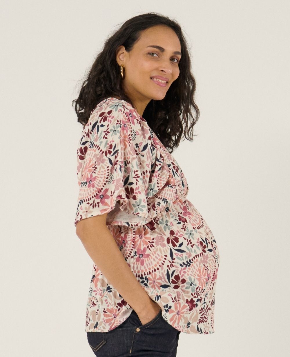 cache-c-ur-bella-blouse-chemise-d-allaitement-manches-papillon-multicolore image 4