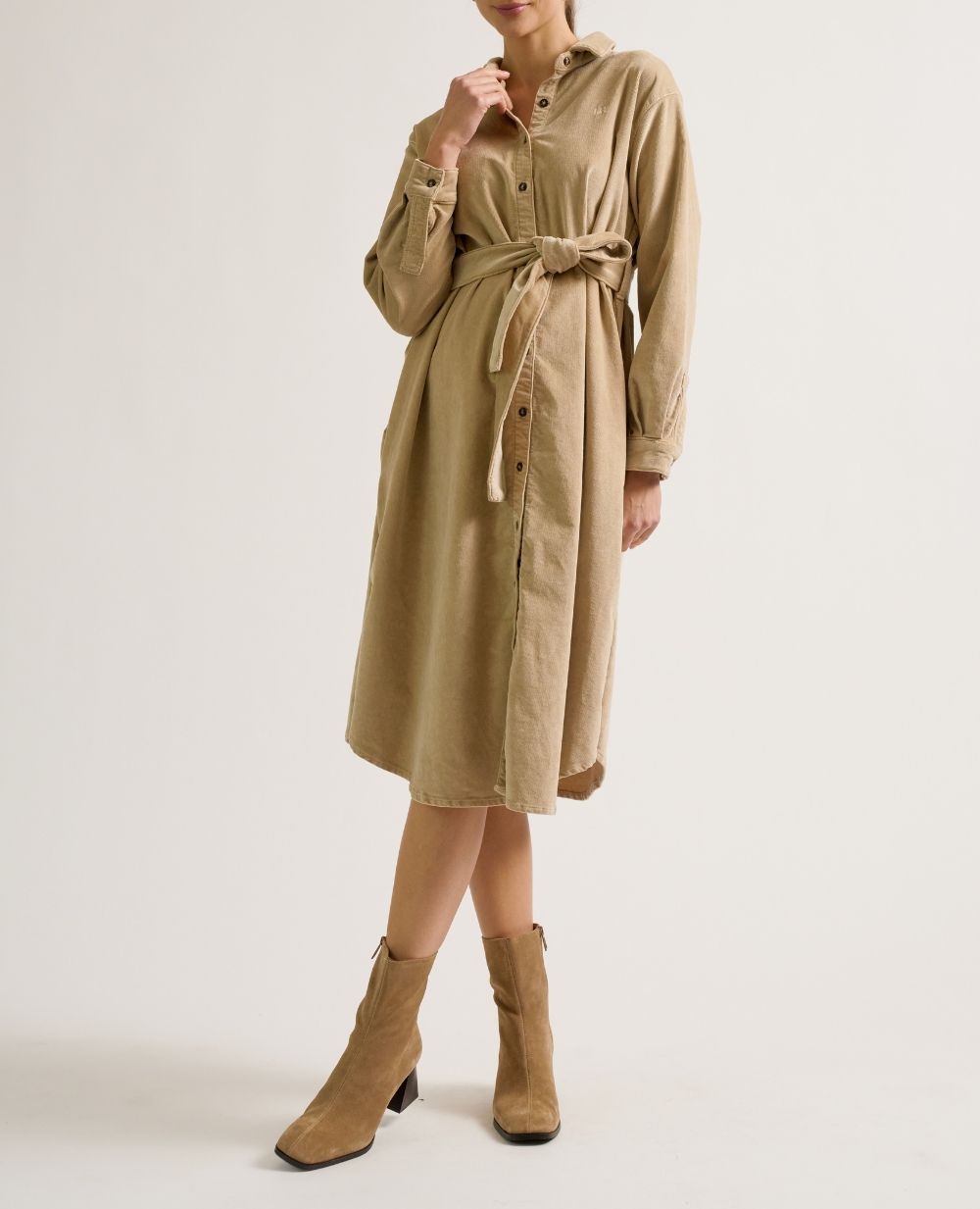cache-c-ur-robe-de-maternit-jude-noisette-velours-milleraies-allaitement image 3