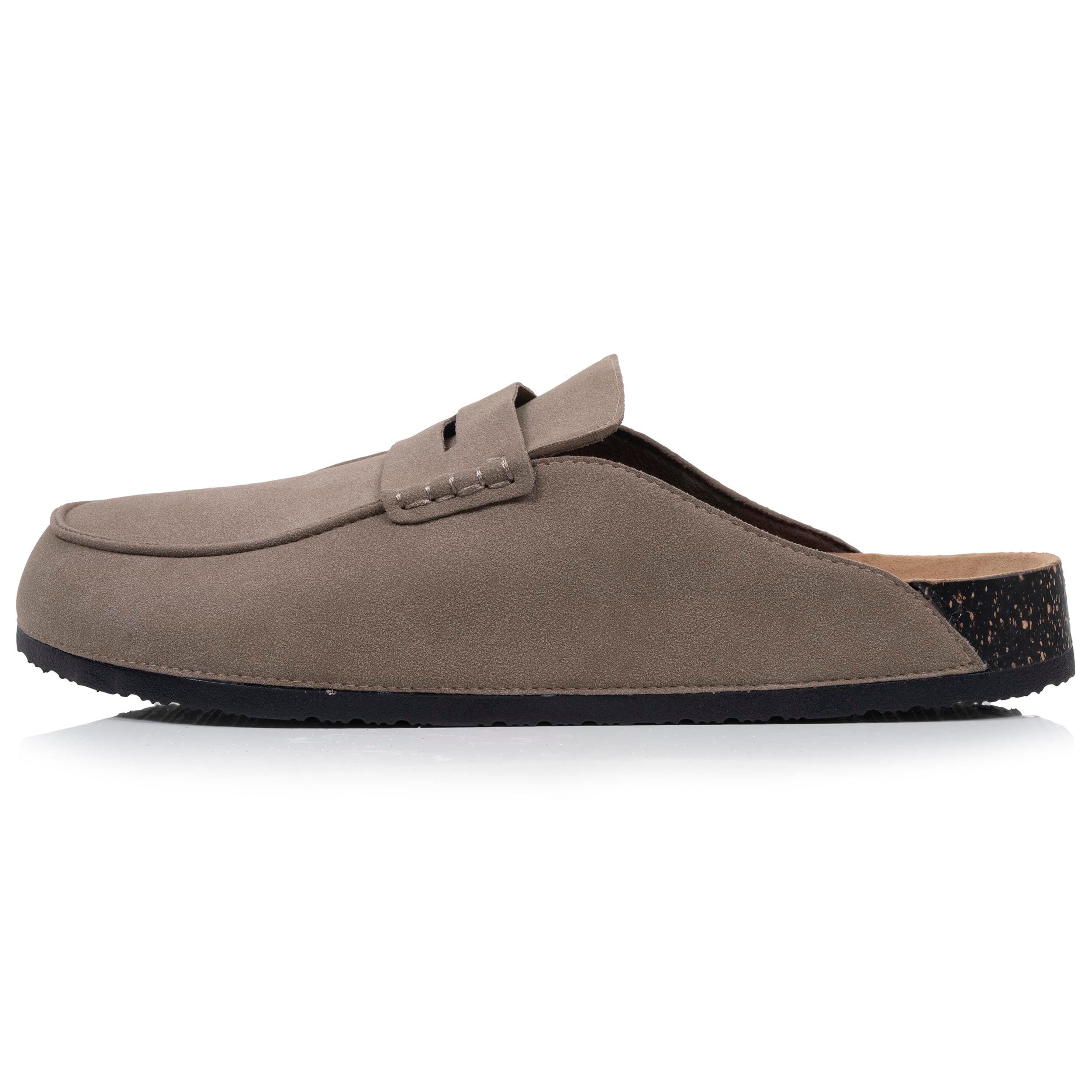 isotoner-sabots-mocassin-homme-taupe image 3