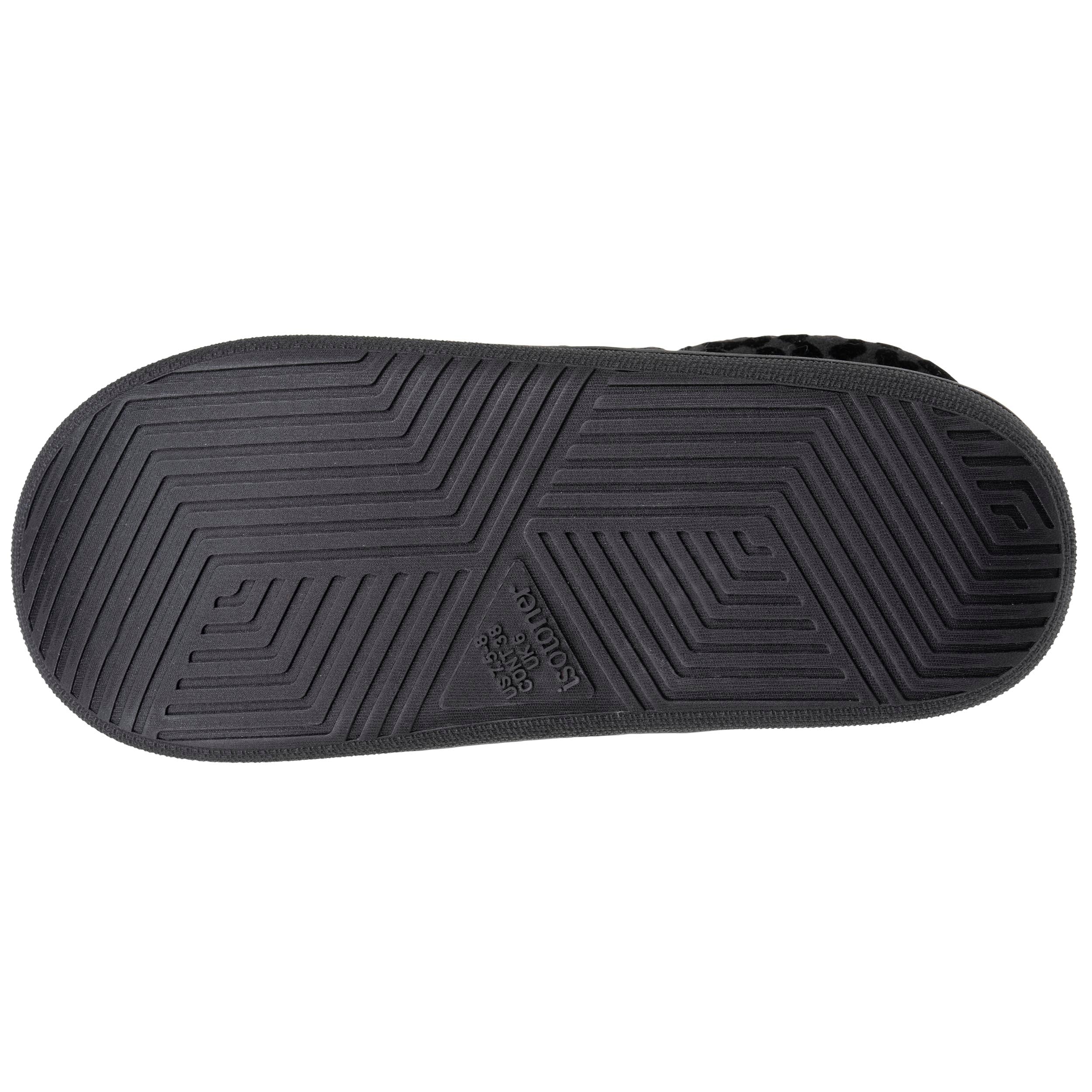 isotoner-bloup-femme-chaussons-slippers-noir-l-opard image 5