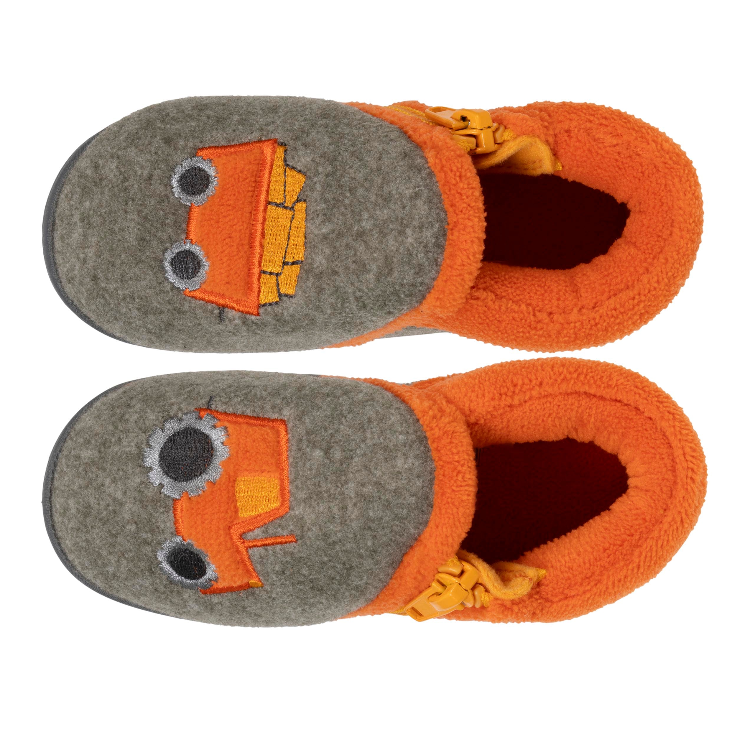 isotoner-chaussons-bottillons-zip-b-b-kaki-chin image 2