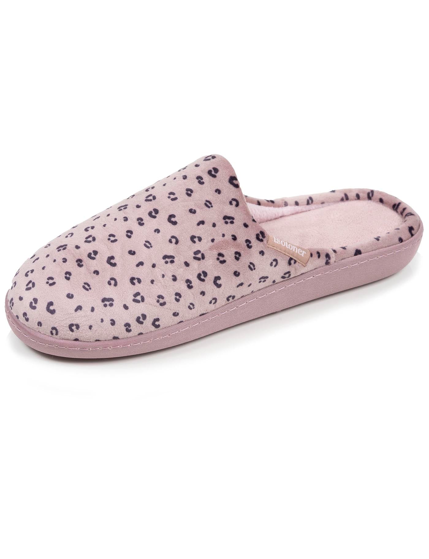 isotoner-chaussons-mules-femme-l-opard-blush image 6