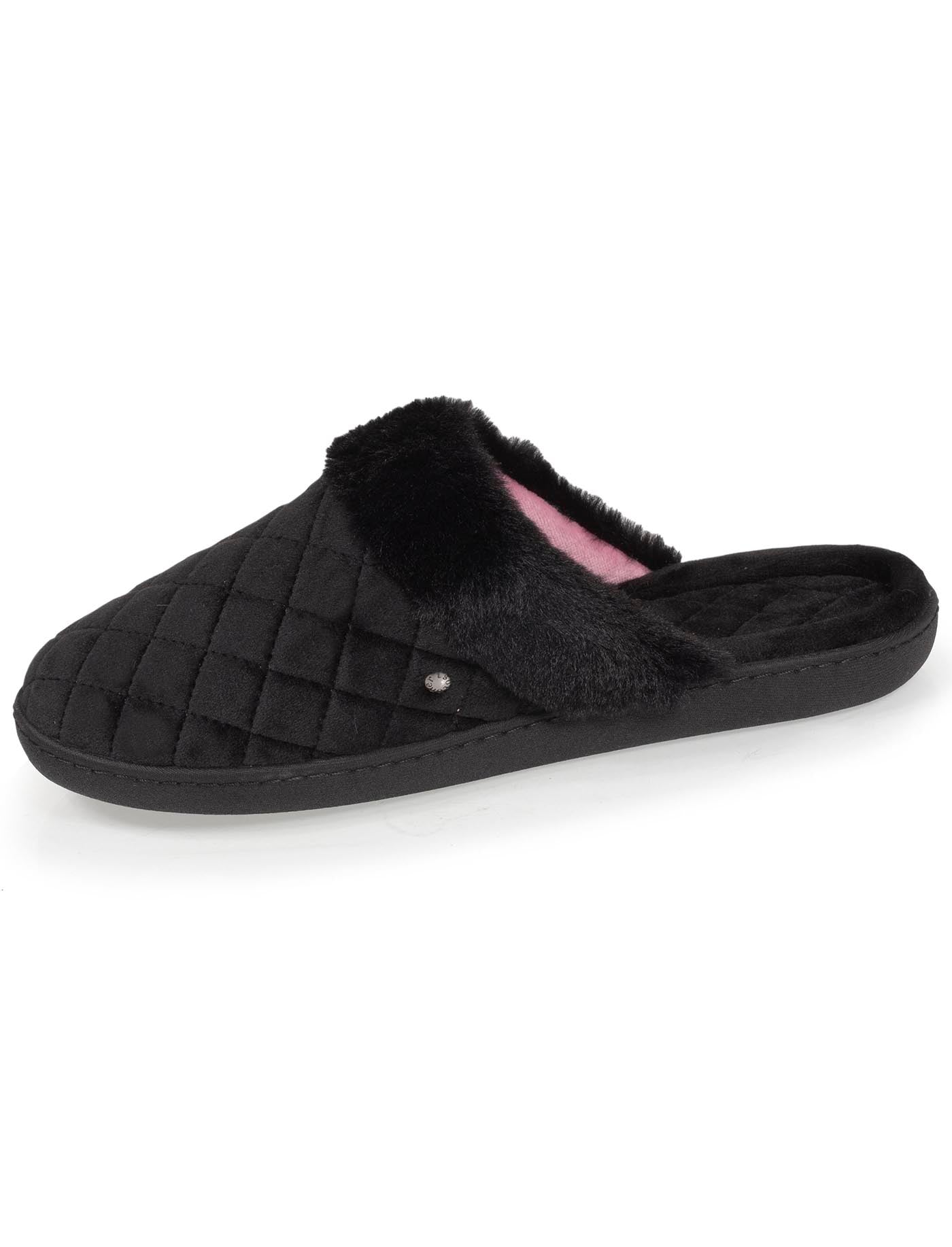 isotoner-chaussons-mules-femme-matelass-noir image 6