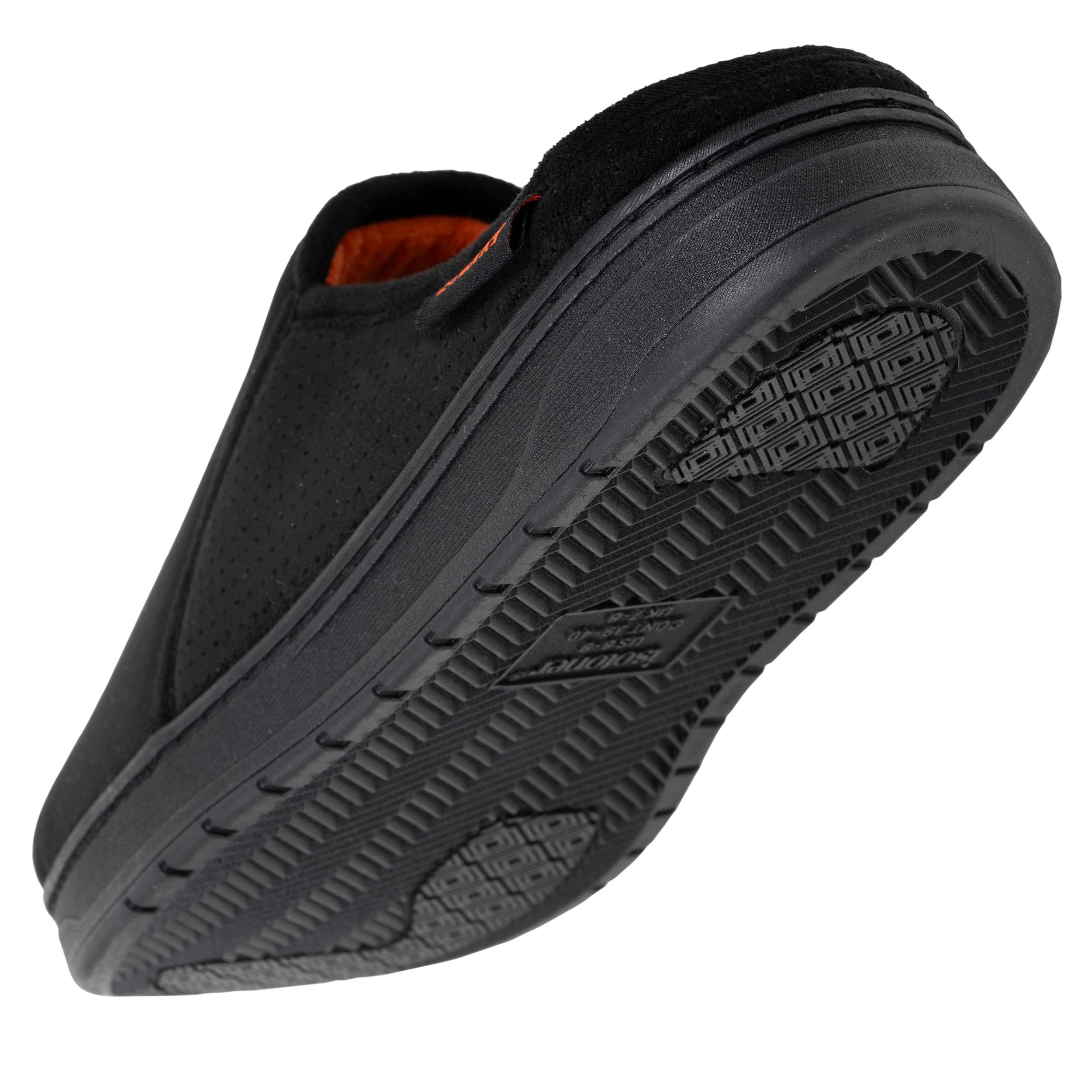 isotoner-chaussons-mules-homme-noir-perfor-es-su-dine-semelle-sport image 5