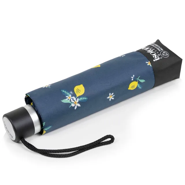 isotoner-parapluie-petit-prix-citron-jaune-8-baleines-acier image 1