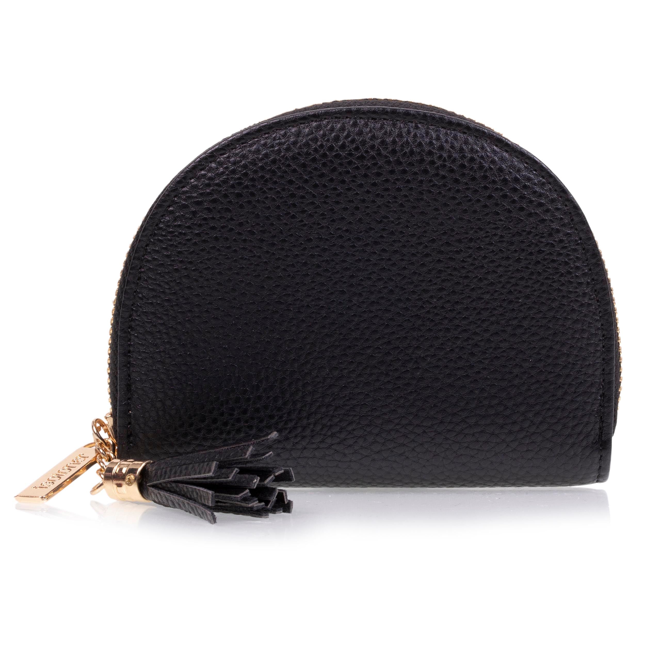 isotoner-porte-monnaie-demi-lune-femme-noir image 1