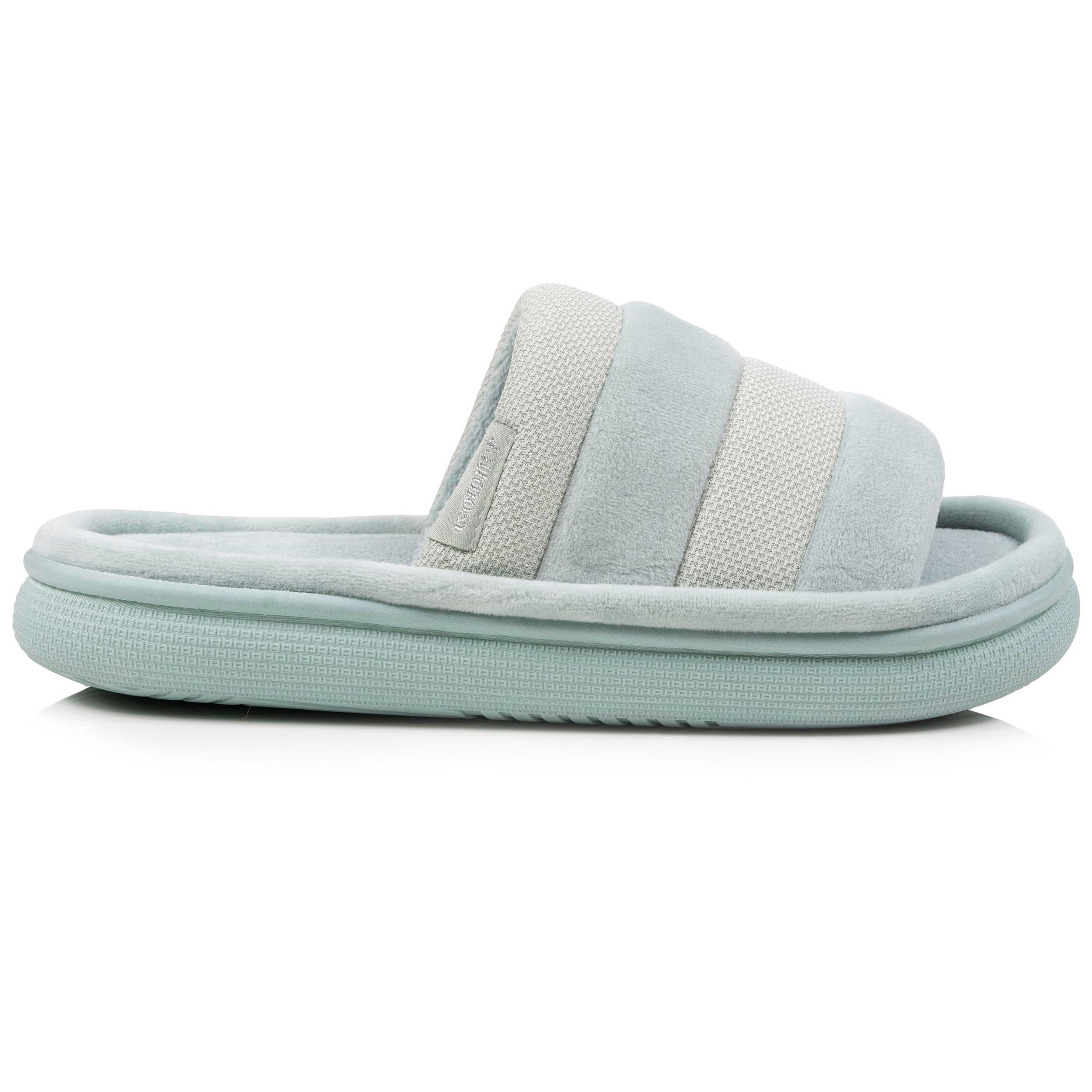 isotoner-chaussons-sandales-femme-bloup-vert-amande image 8