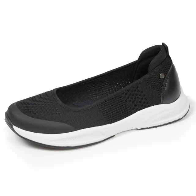 isotoner-ballerines-femme-confort-semelle-sport-noir image 1