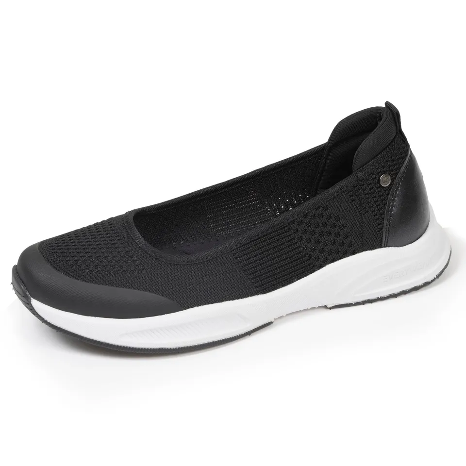 isotoner-ballerines-femme-confort-semelle-sport-noir image 1