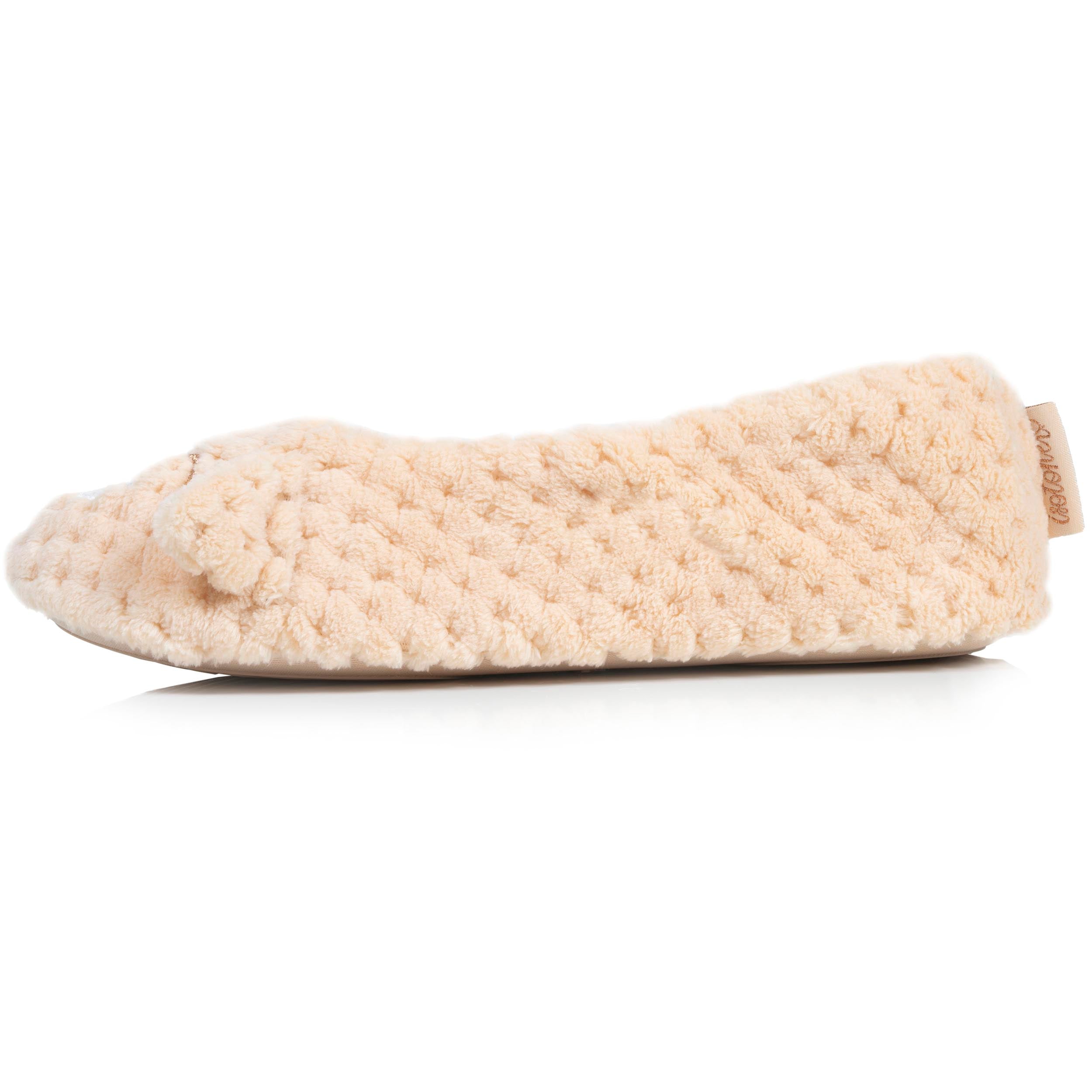 isotoner-chaussons-ballerines-3d-femme-ours-micro-ponge image 3