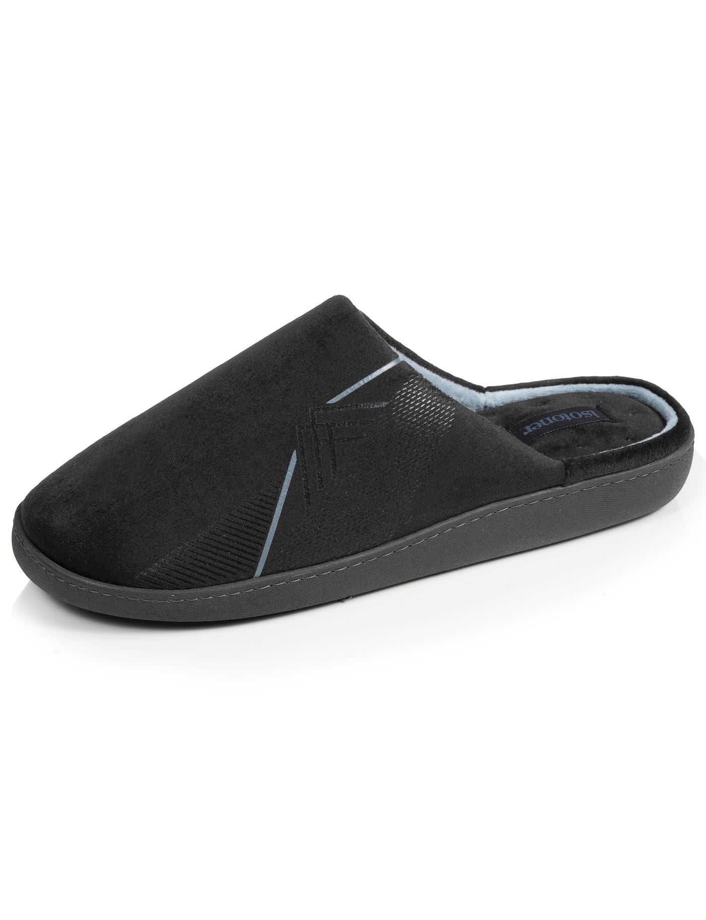 isotoner-chaussons-mules-homme-gris-diamant image 6