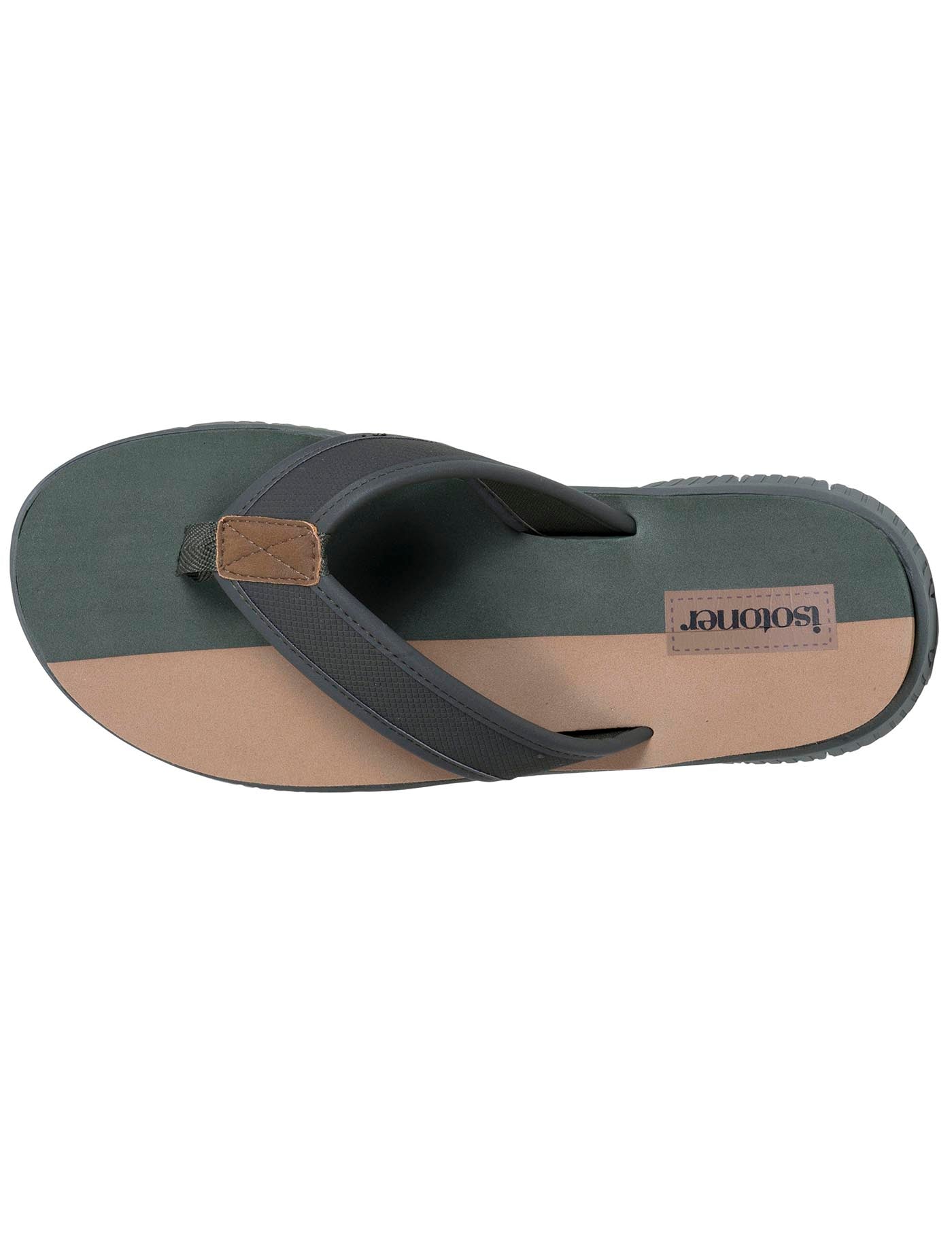 isotoner-tongs-sport-homme-confort-kaki-bicolor image 7