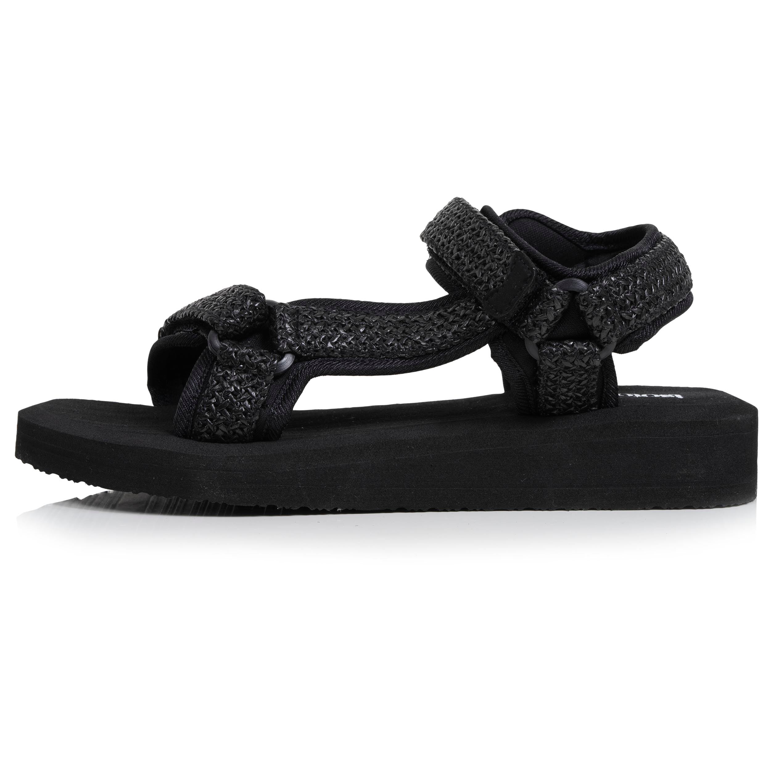 isotoner-sandales-femme-sport-talon-noir image 4