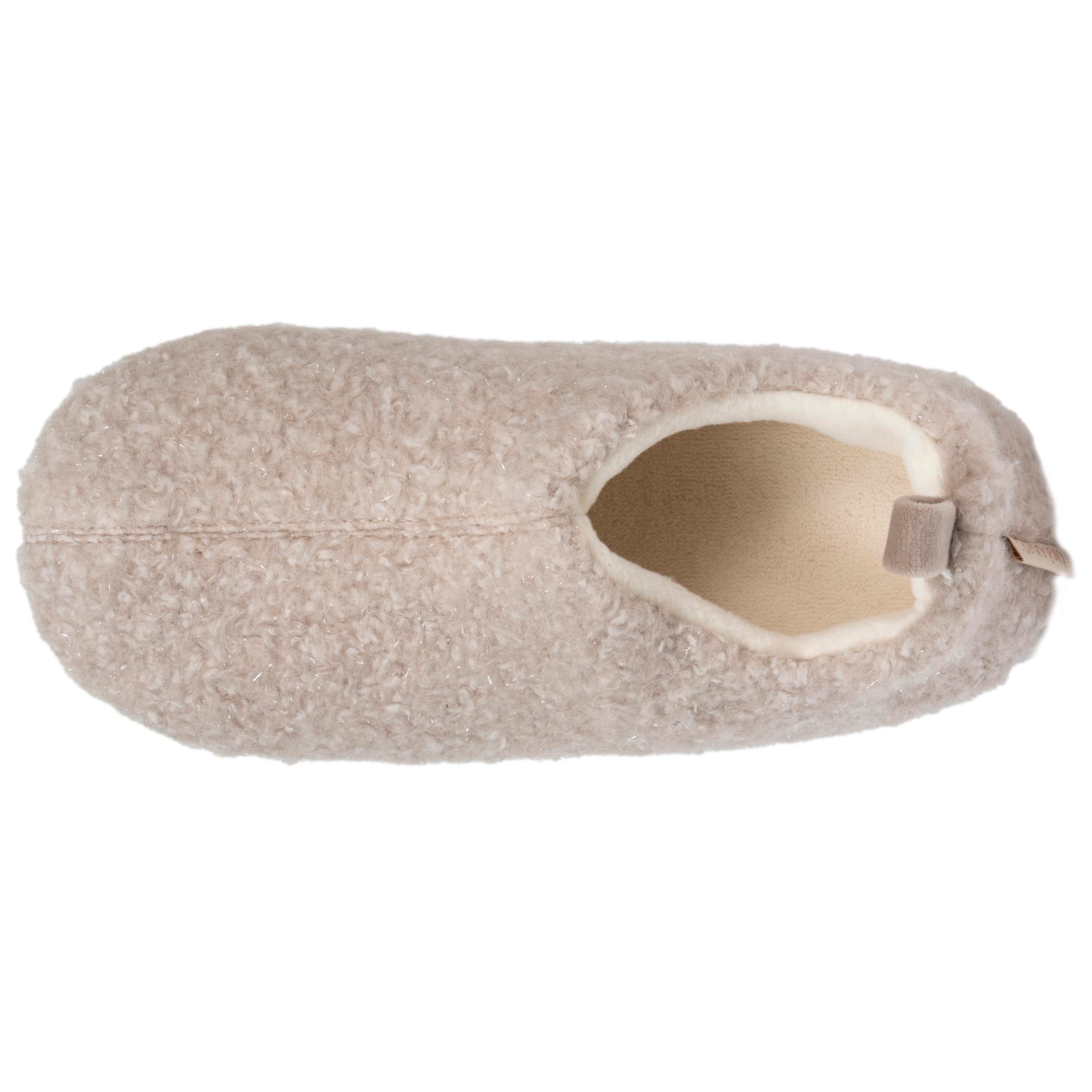 isotoner-chaussons-bottillons-bas-femme-beige-sherpa-fils-m-tallis-s image 3