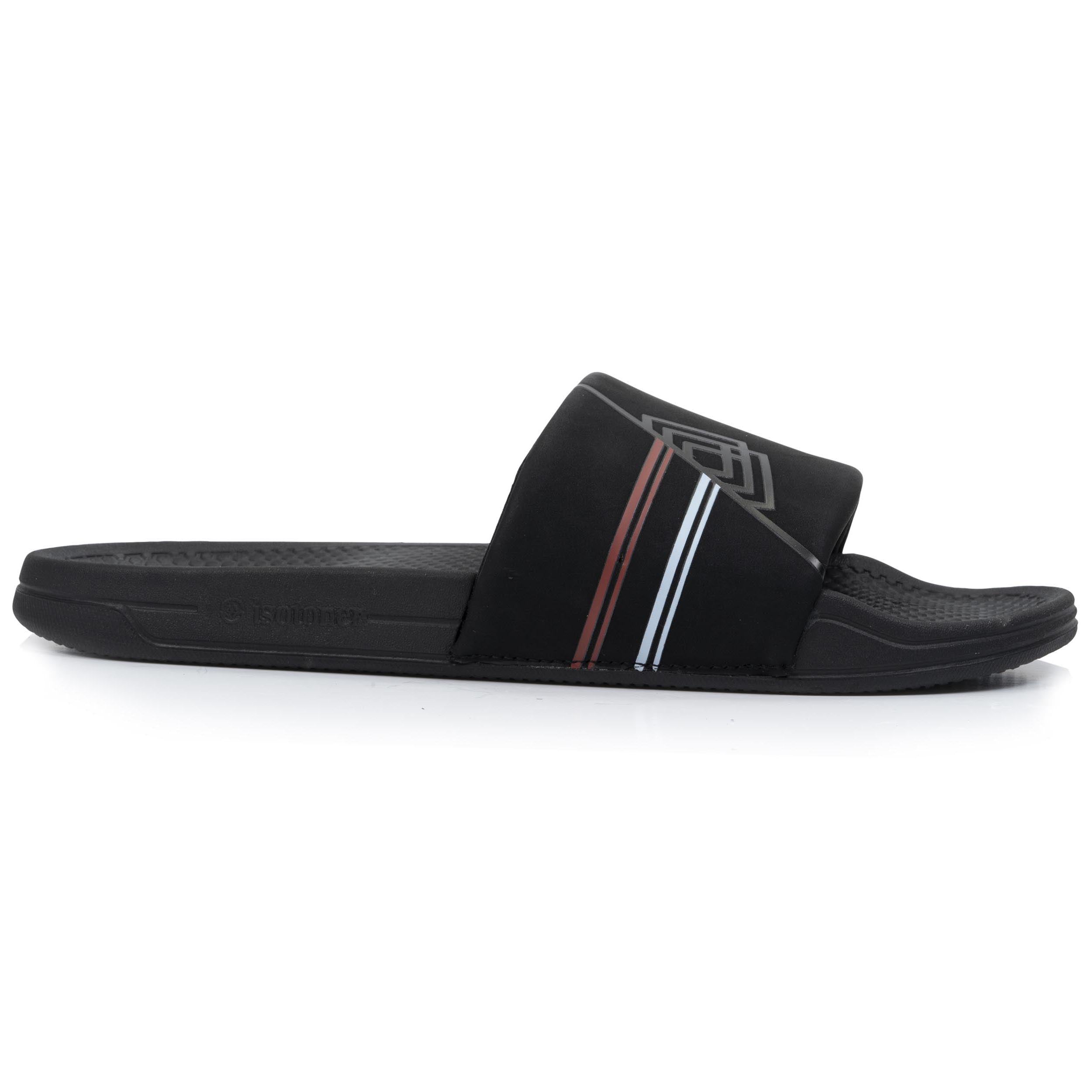 isotoner-mules-claquettes-homme-noir-logo-confort image 8