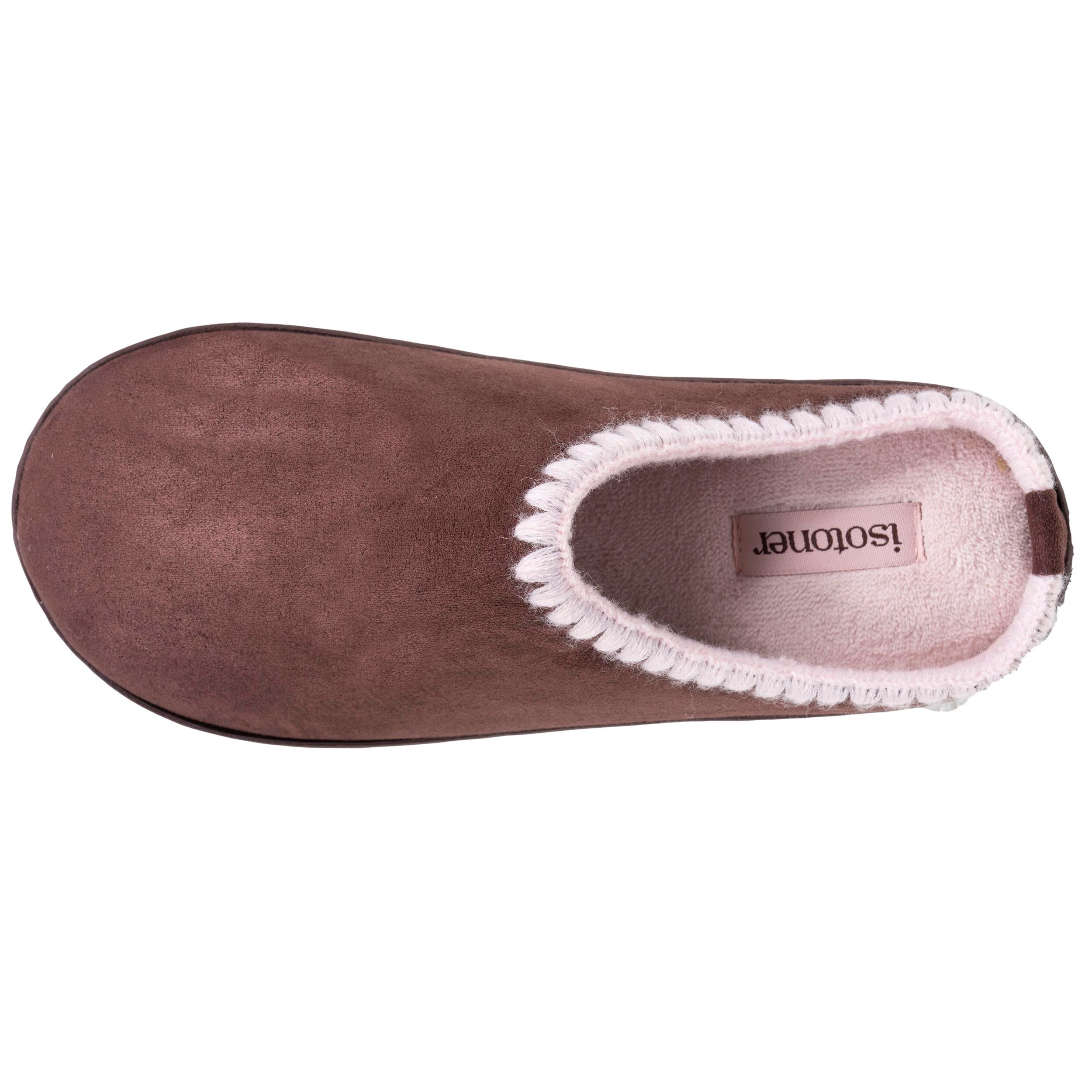 isotoner-chaussons-mules-plateforme-femme-cachou image 3