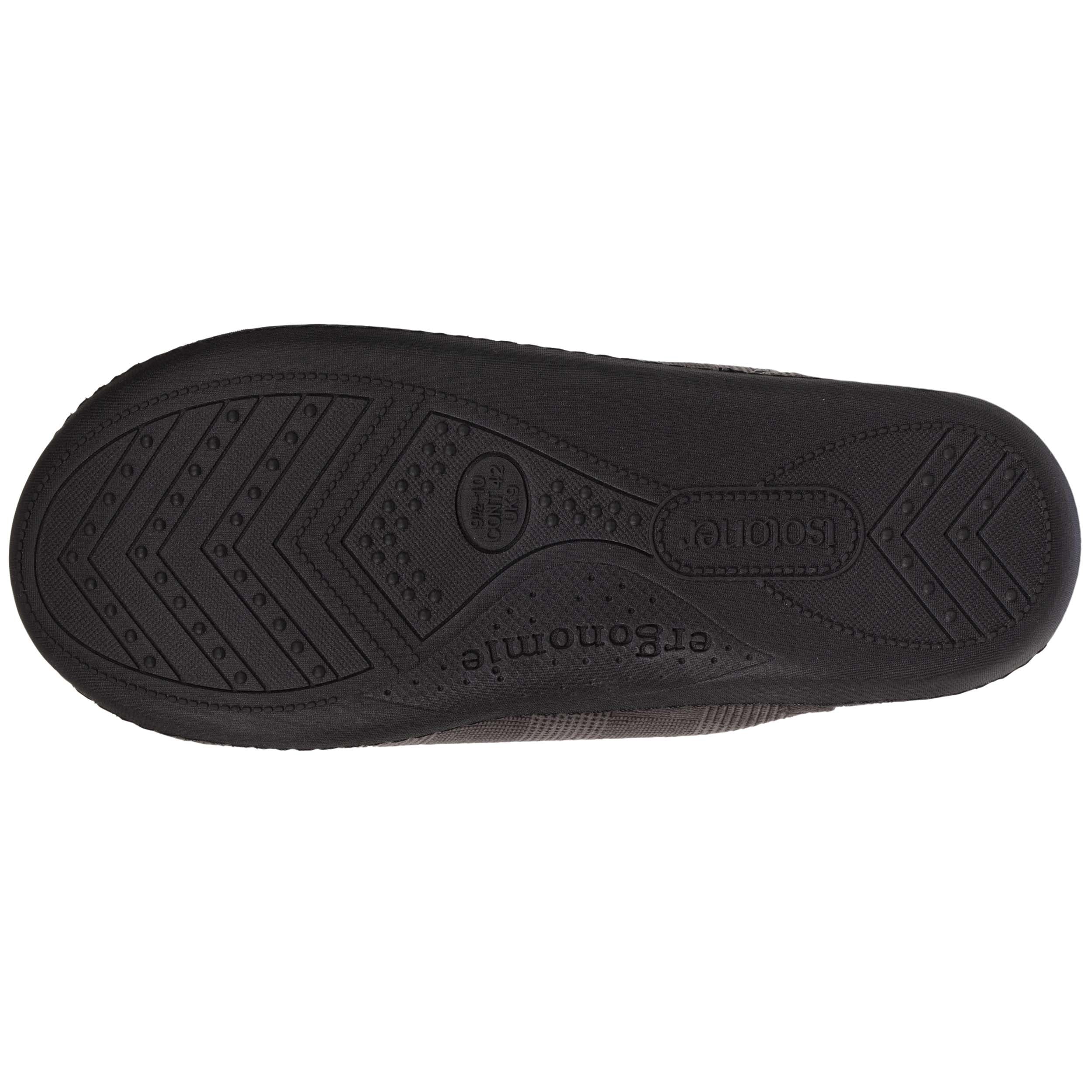 isotoner-chaussons-mules-homme-big-boss-gris image 4