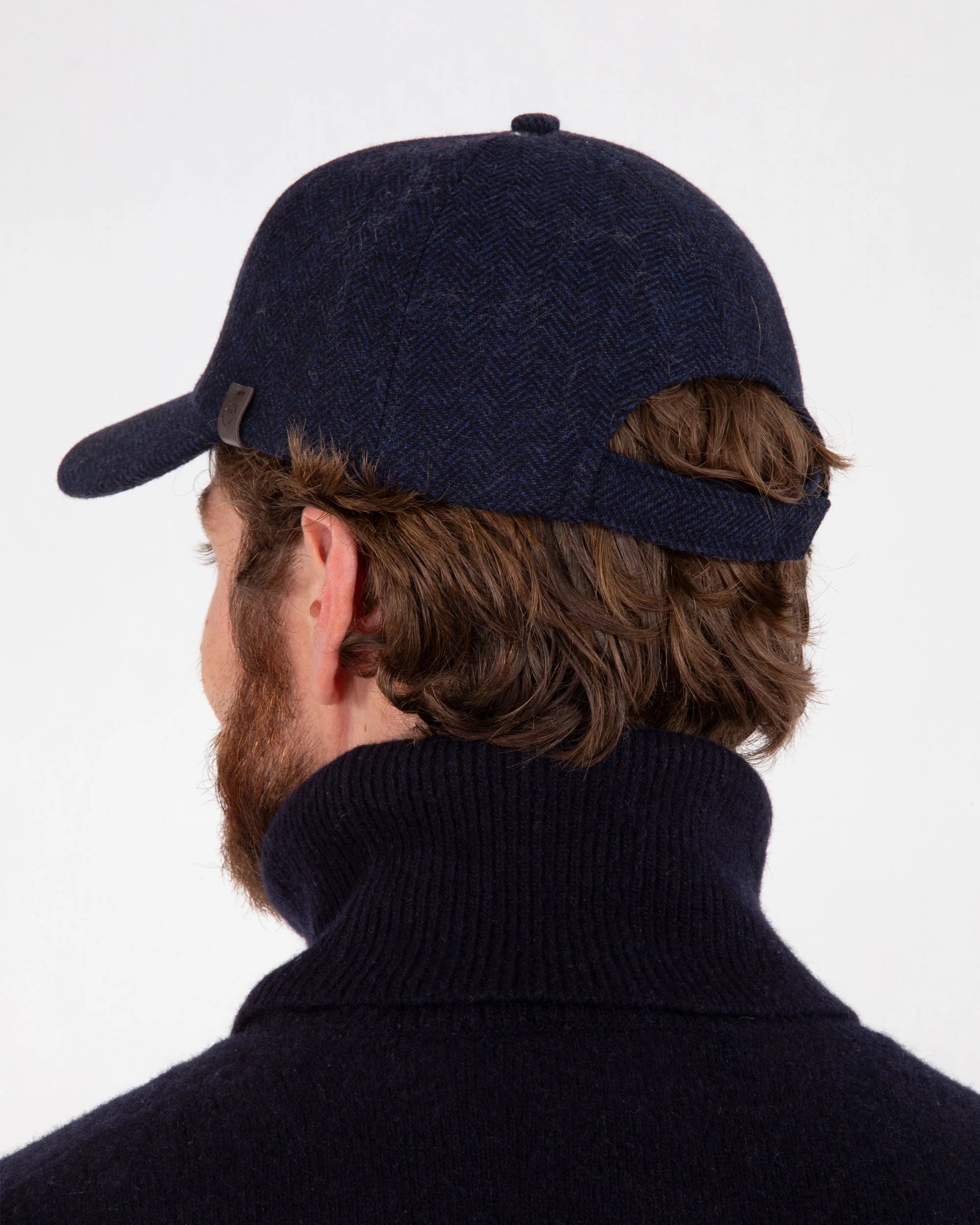 isotoner-casquette-homme-laine-chevrons-marine-taille-unique image 3