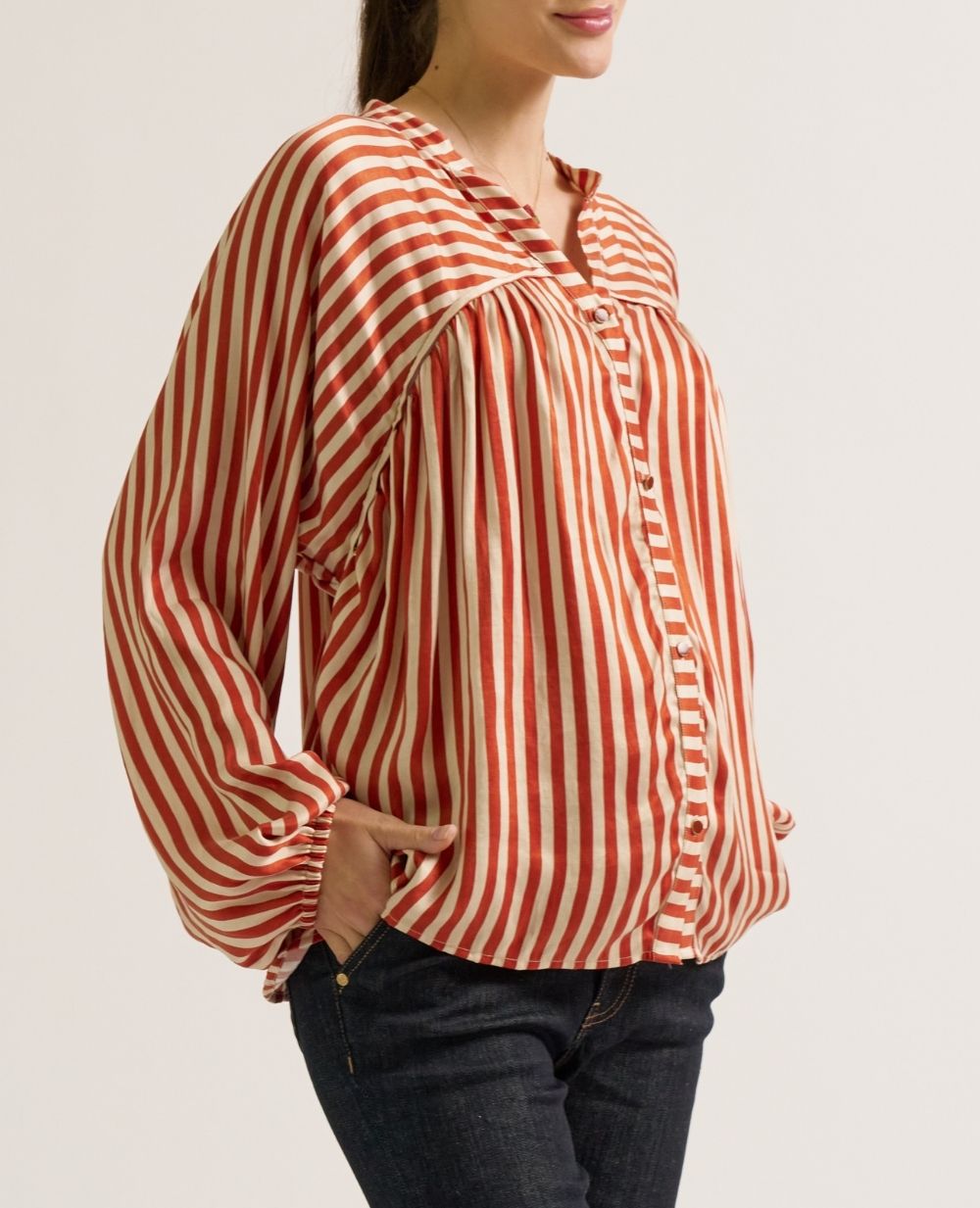 cache-c-ur-blouse-de-grossesse-et-allaitement-madeleine-cuivre image 5