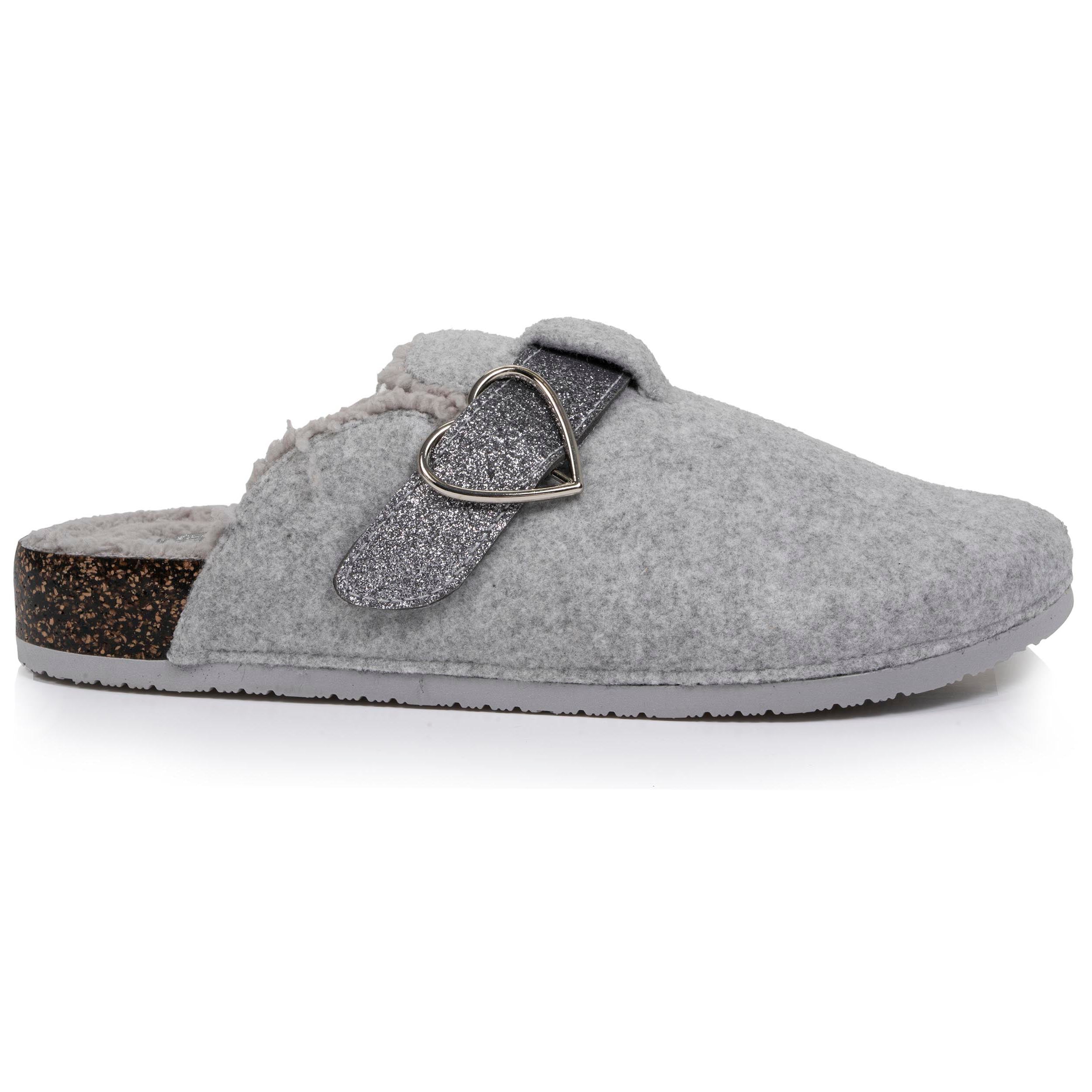 isotoner-chaussons-sabots-femme-gris-chin-paillettes image 8