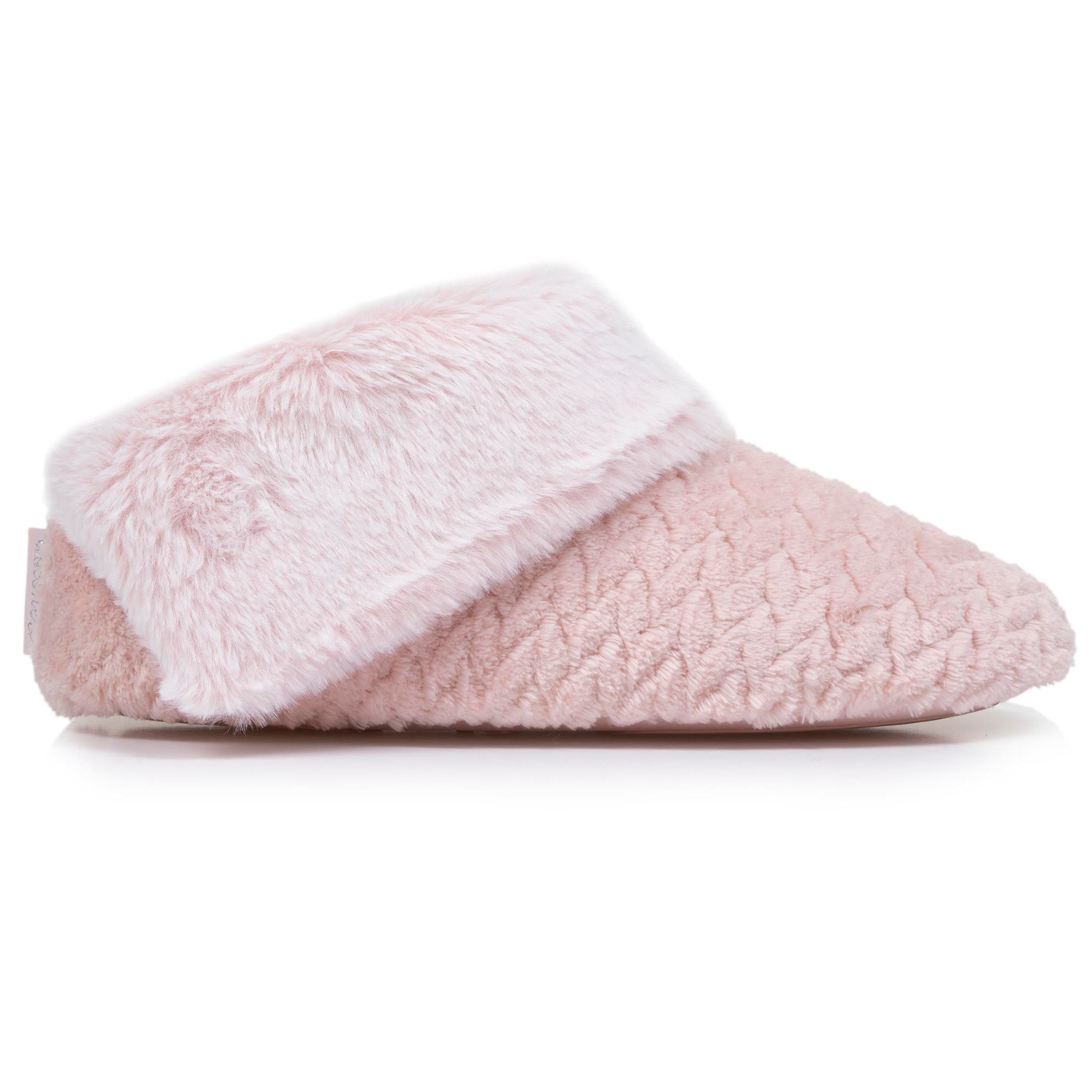isotoner-chaussons-bottillons-femme-rose-micro-ponge-textur-e image 8