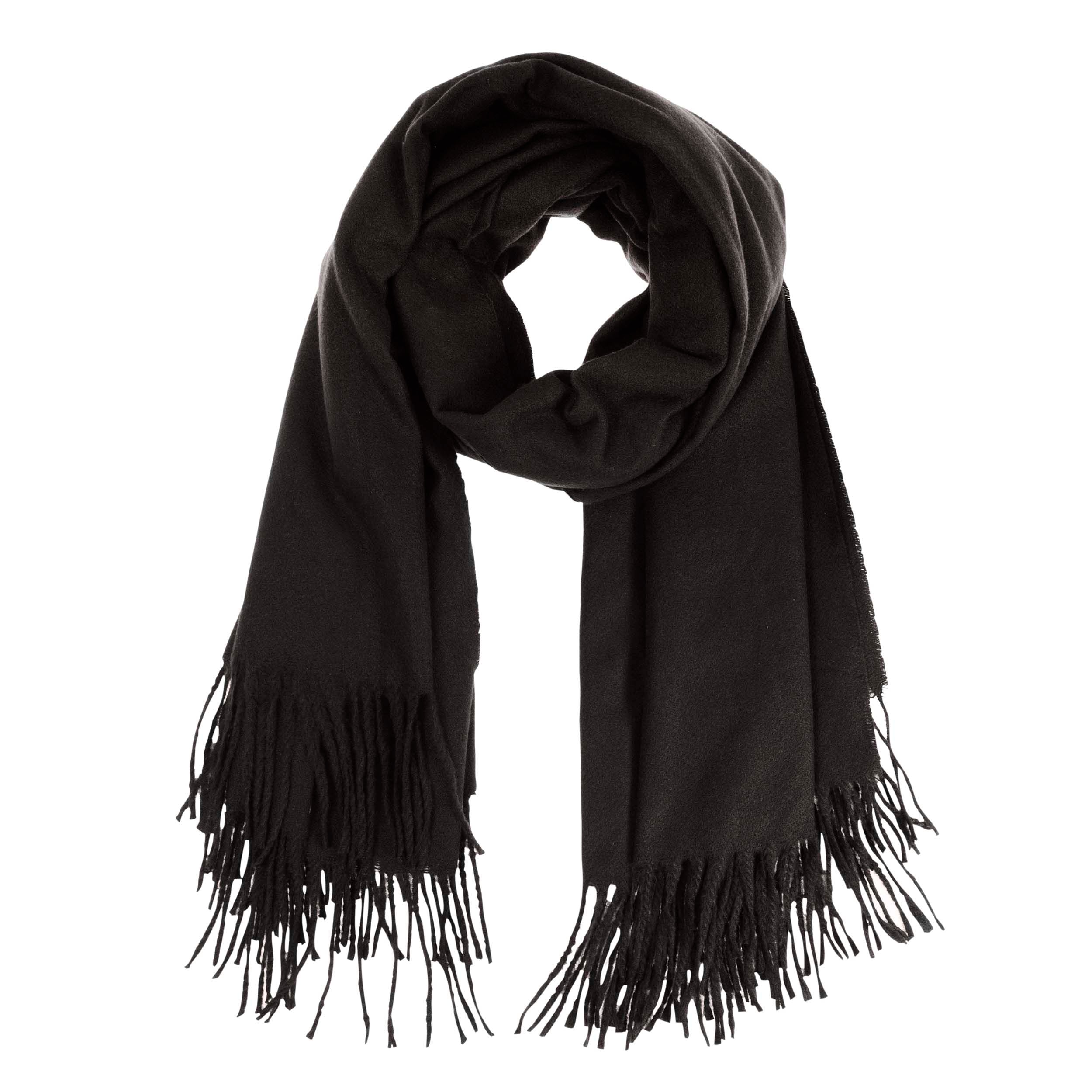 isotoner-charpe-plaid-femme-ultra-doux-noir-200-cm image 1